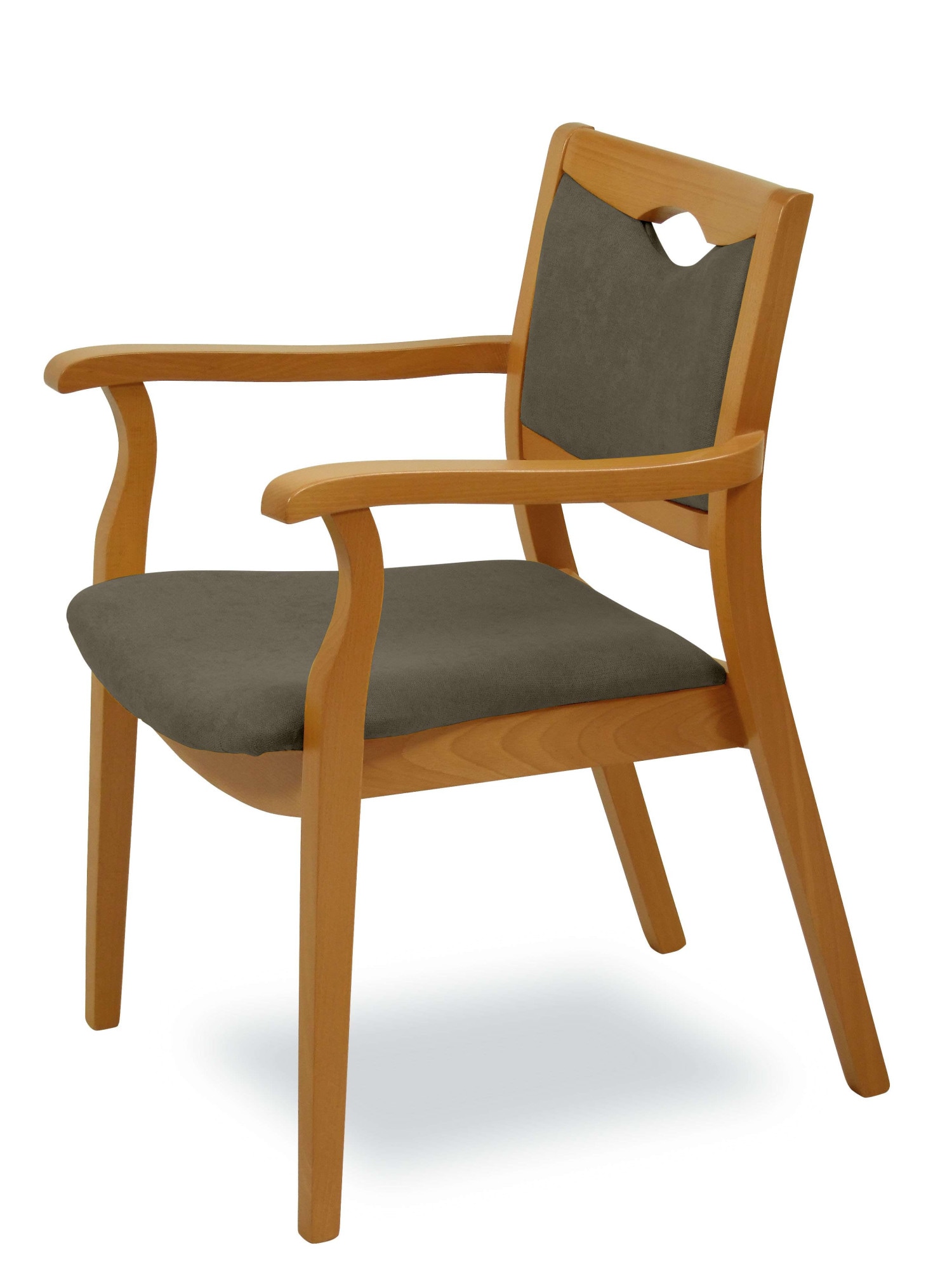Home affaire Armlehnstuhl »London, Stuhl, Komfortsessel, 3 Gestellfarben, Made in Italy« () 1 Stk.Extra-komfortabel, ergonomisch, fleckenabweisendes Gewebe, Massivholz
