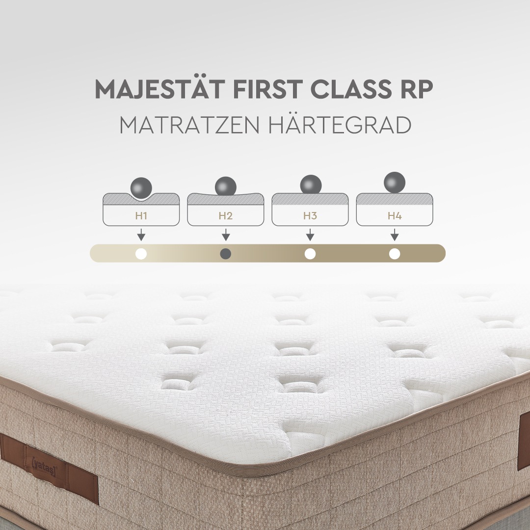 Thumbnail - Yatas Bedding Taschenfederkernmatratze "Majestät First Class, Matratze 90x200, 140x200 cm & weitere Größen", 30 cm hoch,...