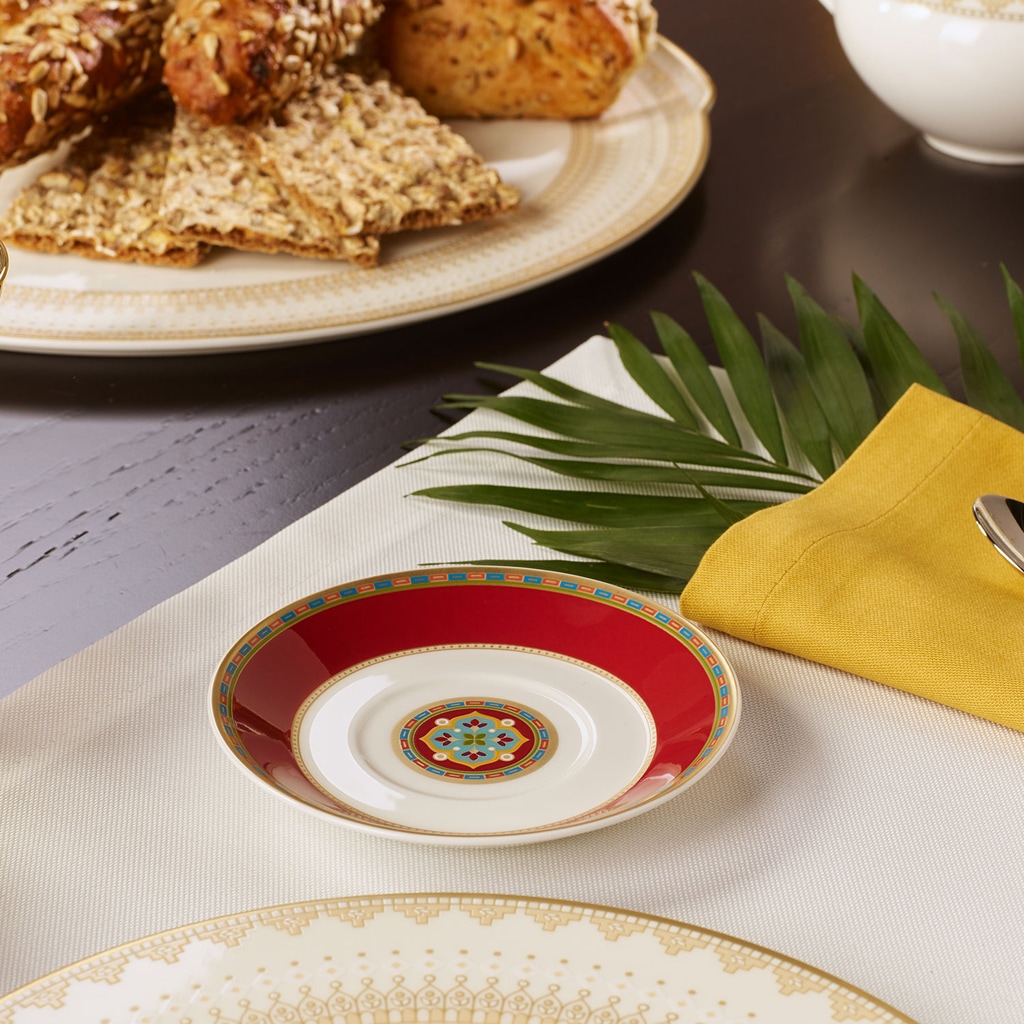 Villeroy & Boch Untertasse »Espressountertasse Samarkand Rubin ø 12,6 cm bunt«