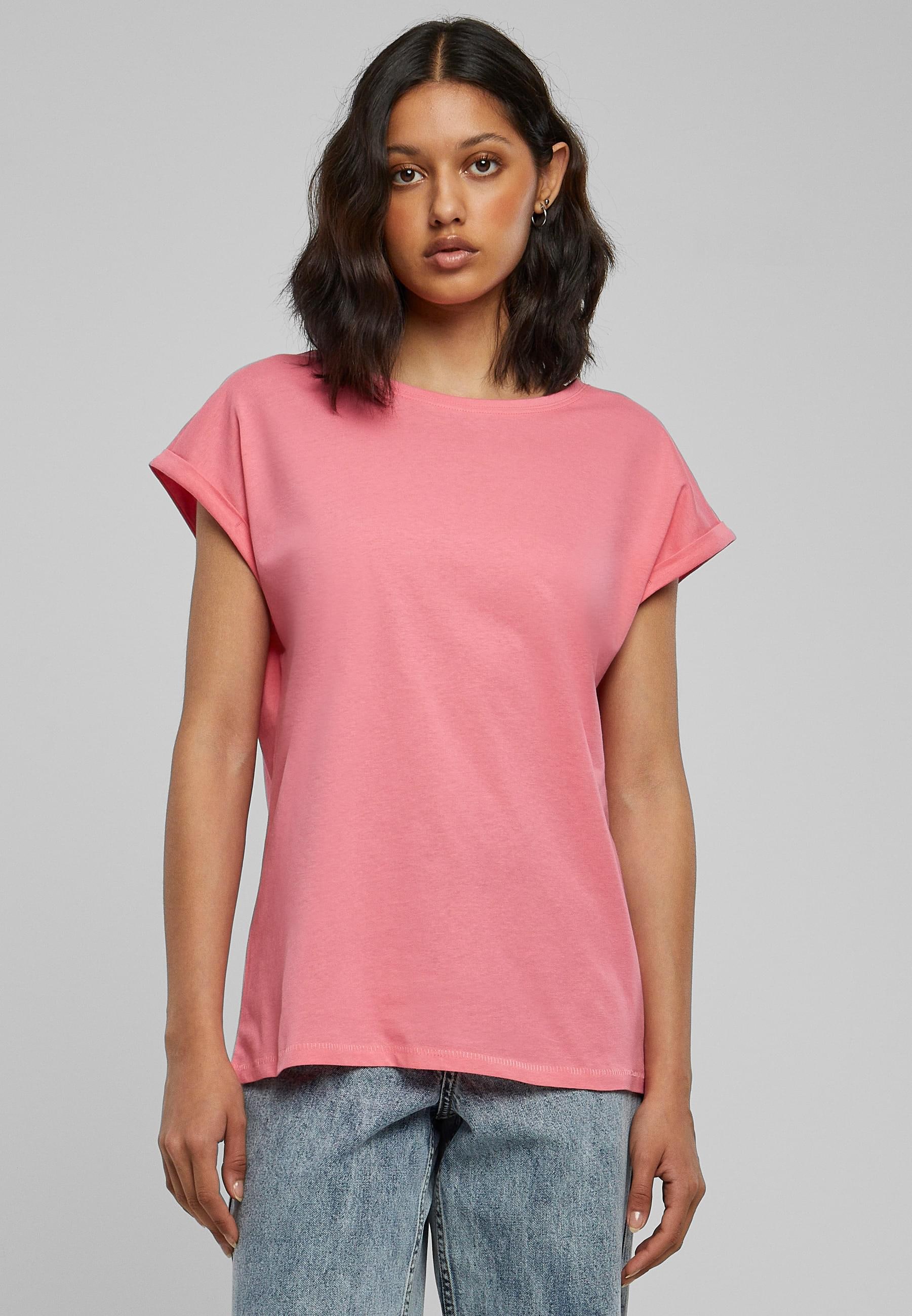 URBAN CLASSICS Kurzarmshirt »Urban Classics Damen Ladies Extended Shoulder Tee«, (1 tlg.)