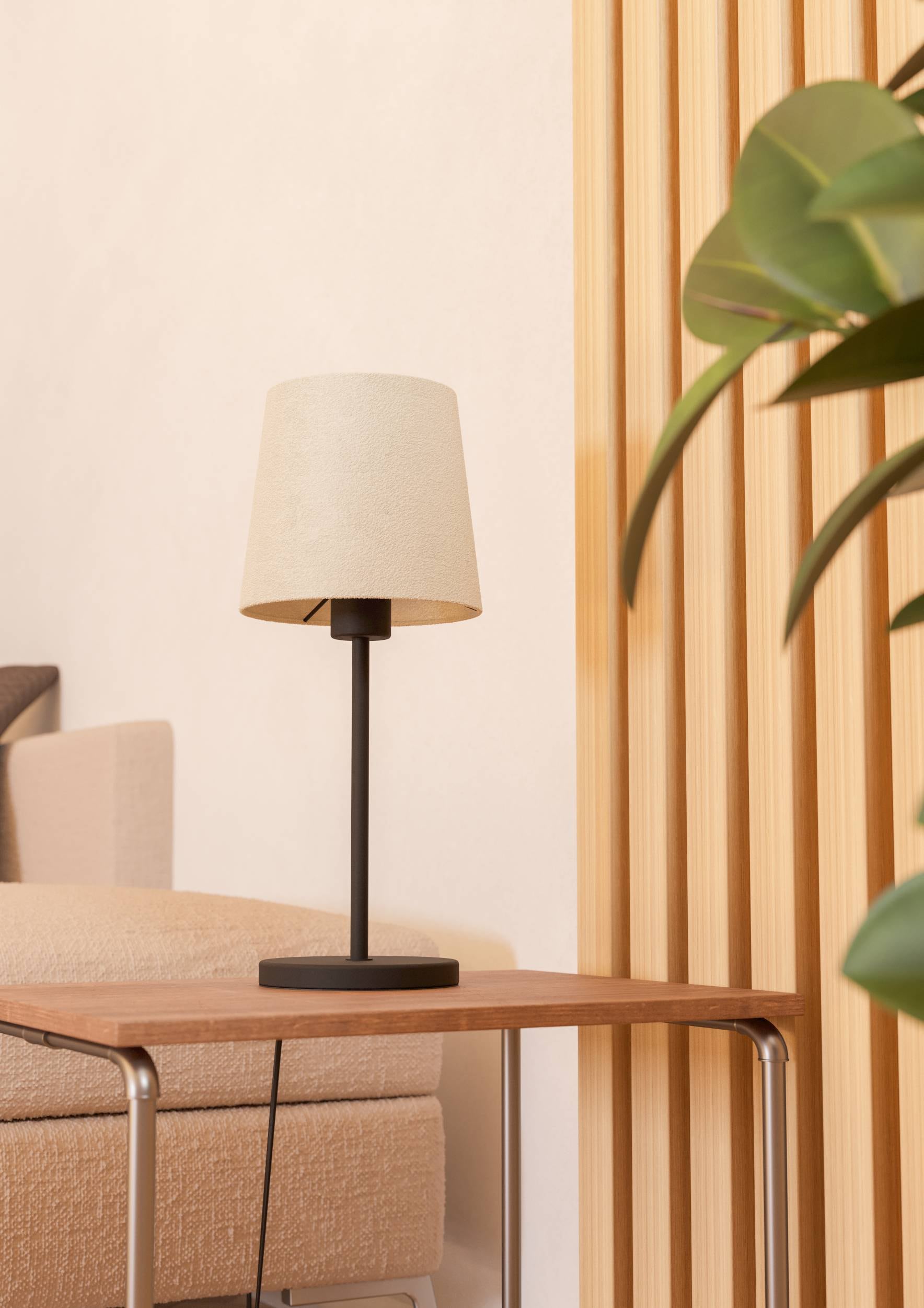 EGLO Tischleuchte »Febres Tischlampe, Nachttischlampe, Metall und Stoff, E27, Lampe« E27 1 Stk.