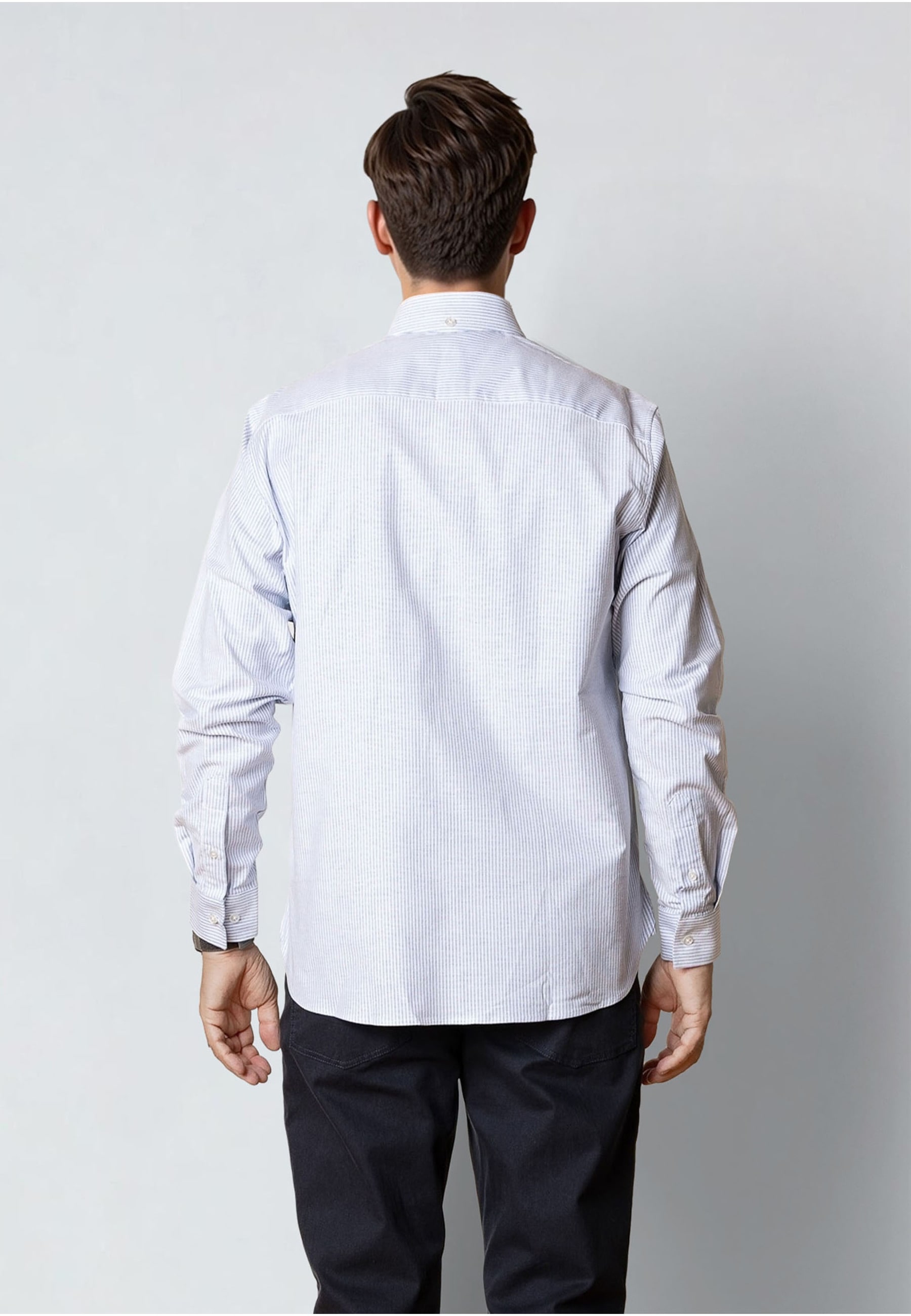 Clean Cut Copenhagen Langarmhemd »Clean Cut Copenhagen Oxford Stretch Stripe L/S« 1
