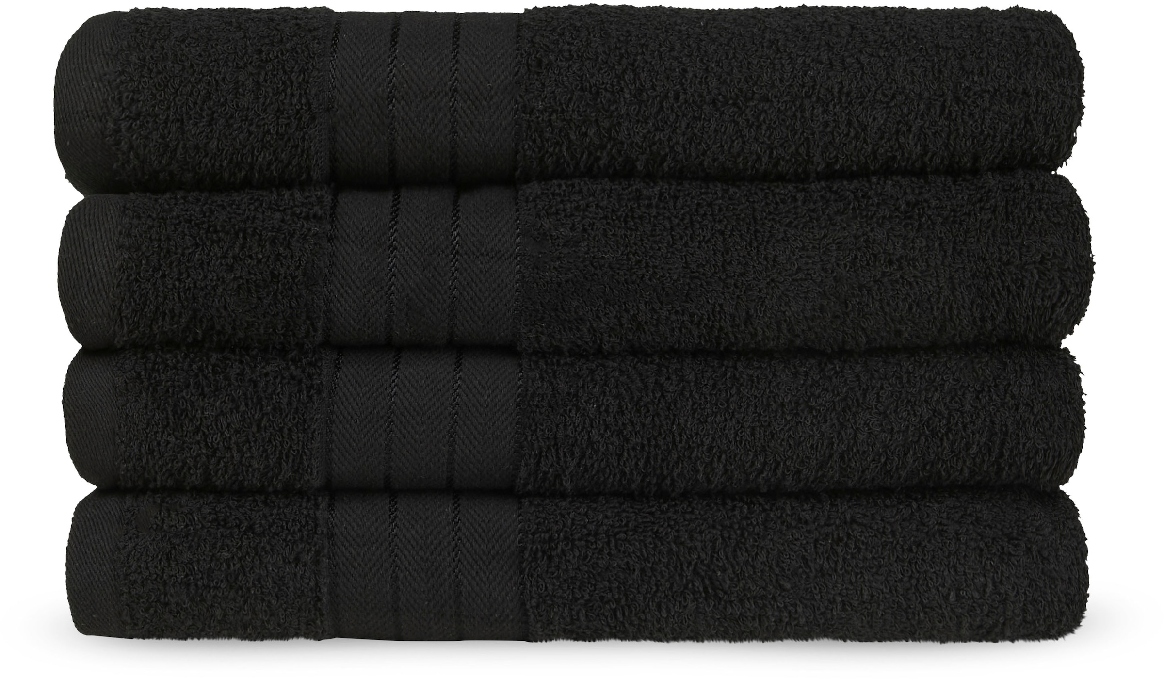 good morning Handtücher "Uni Good Morning" Baumwolle, Walkfrottee, Bordüre, günstig online kaufen