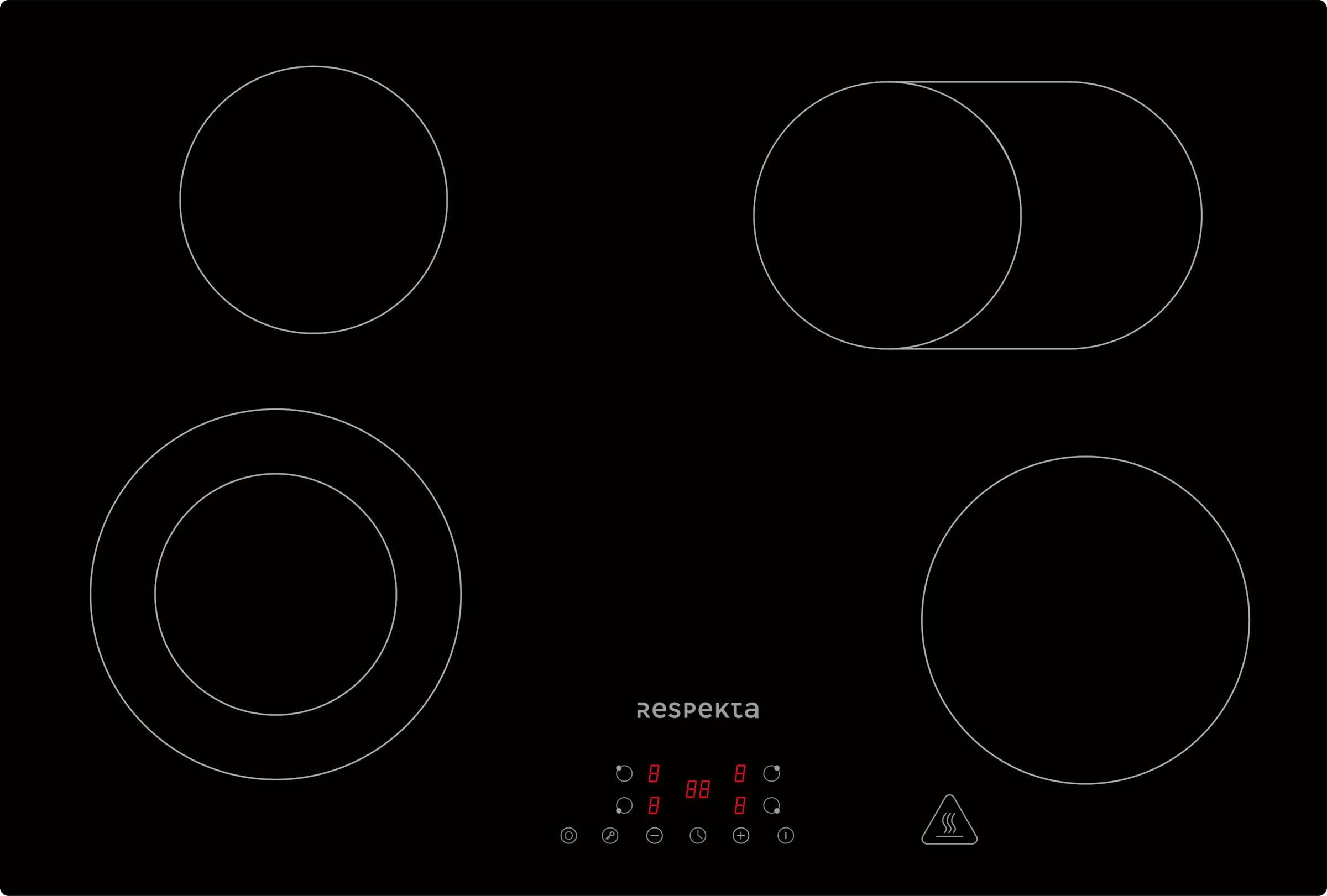 RESPEKTA Backofen-Set »ASET7007700«, mit 1-fach-Teleskopauszug, (Set, 2 St.)