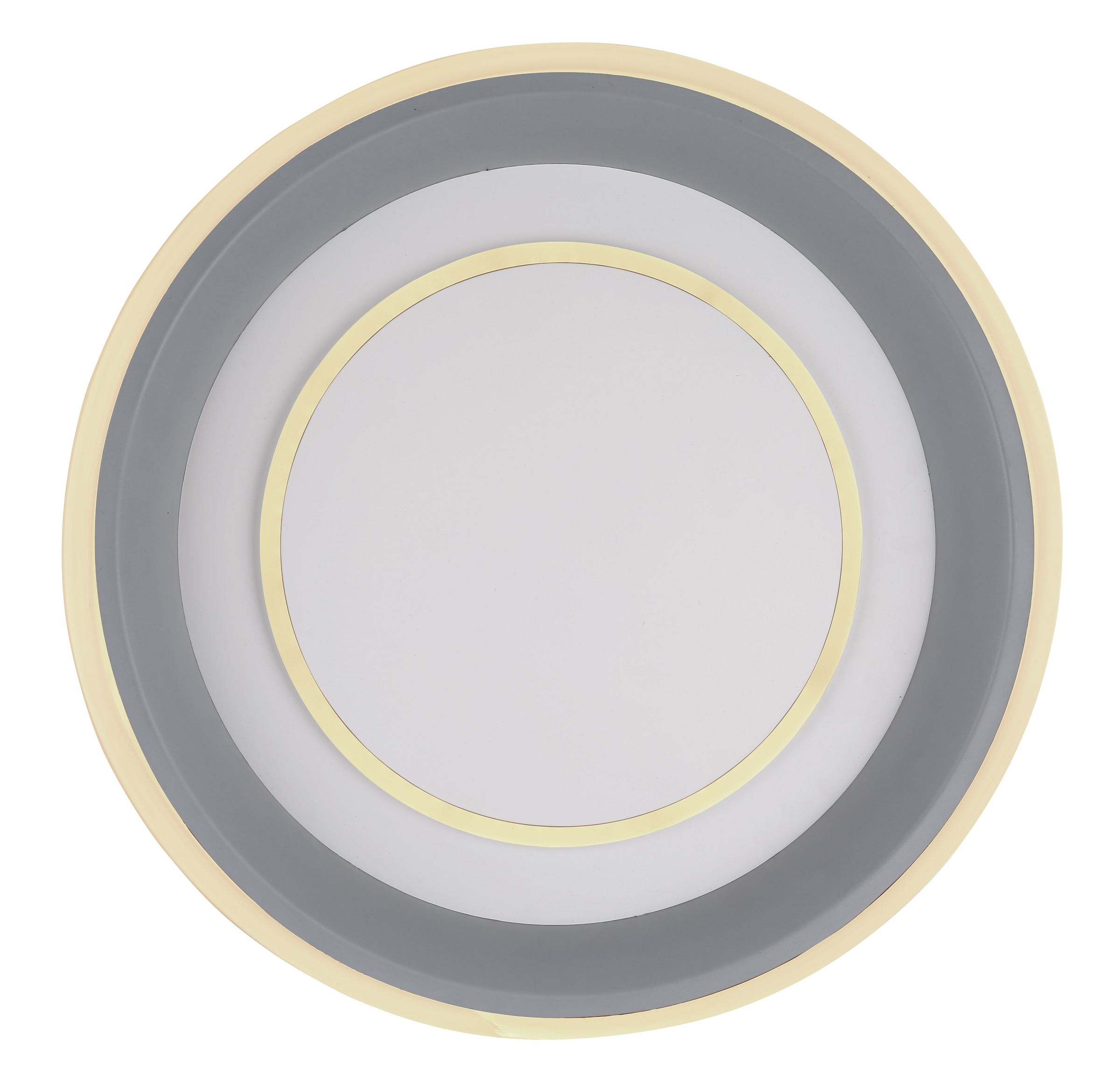 "GLOBO LIGHTING LED Deckenleuchte ""TABANO"", grau (weiß), 1 Stk., Leuchten, Deckenlampe/rund/Wohnzimmer/Schlafzimmer/elegant, LED Deckenleuchte"