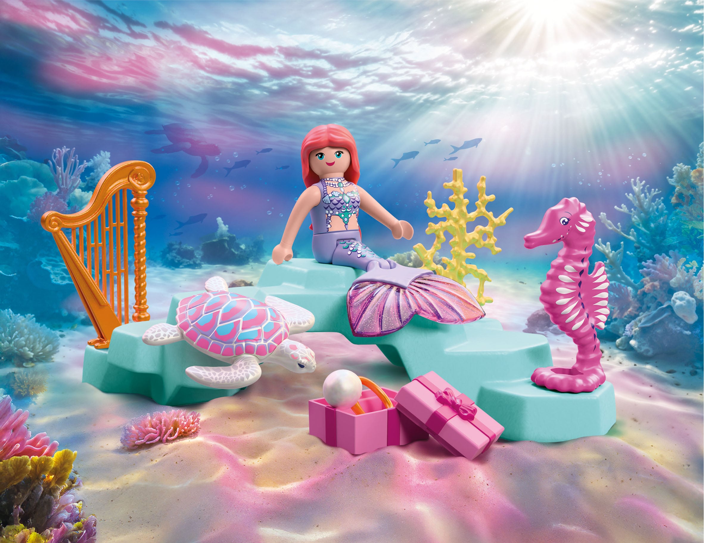 Playmobil® Konstruktions-Spielset »Meerjungfrau mit Geschenk (72107), Fantasy & Magic«
