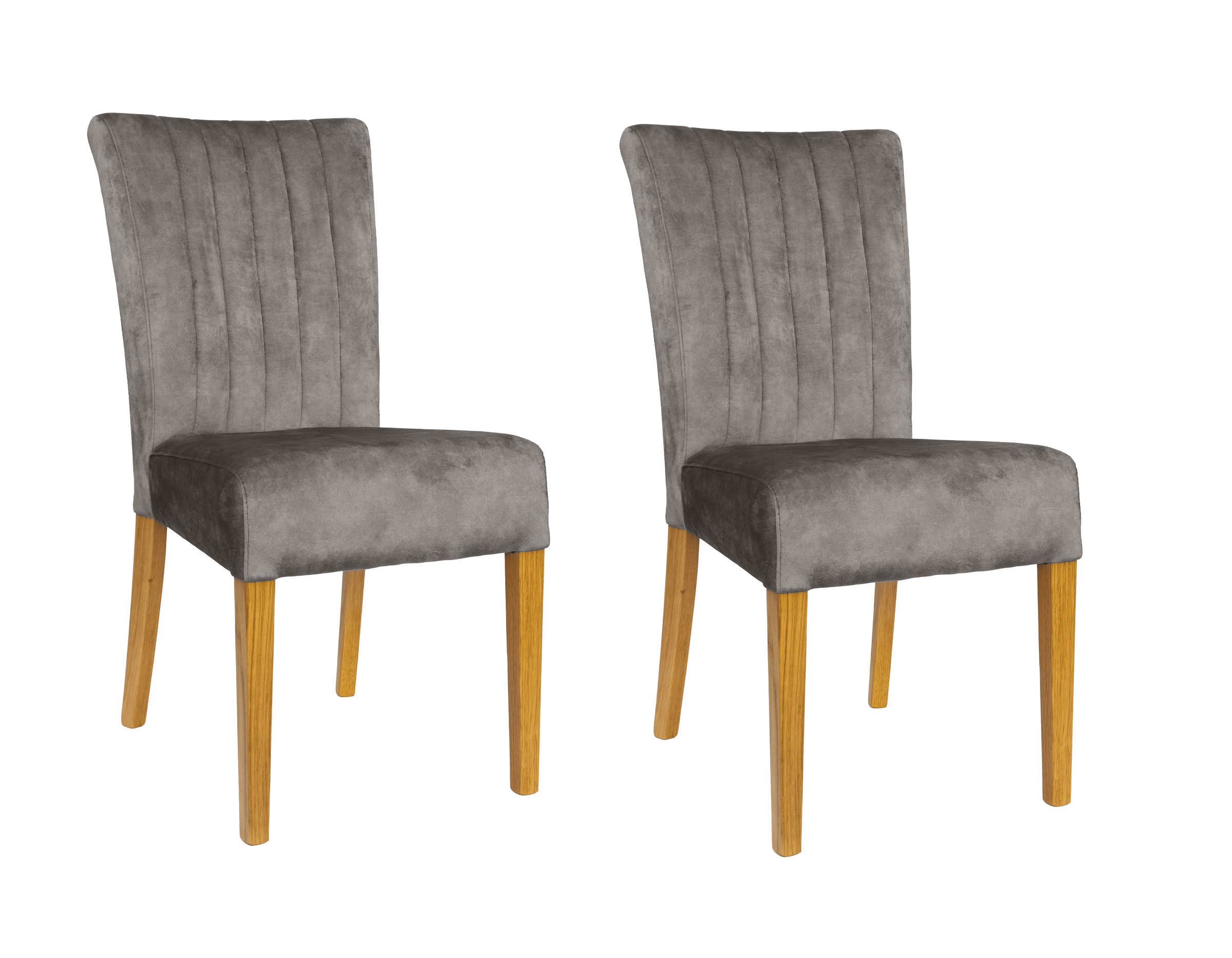 Home affaire 4-Fußstuhl (Set) 2 Stk.vertikale Nähte in der Rückenlehne günstig online kaufen