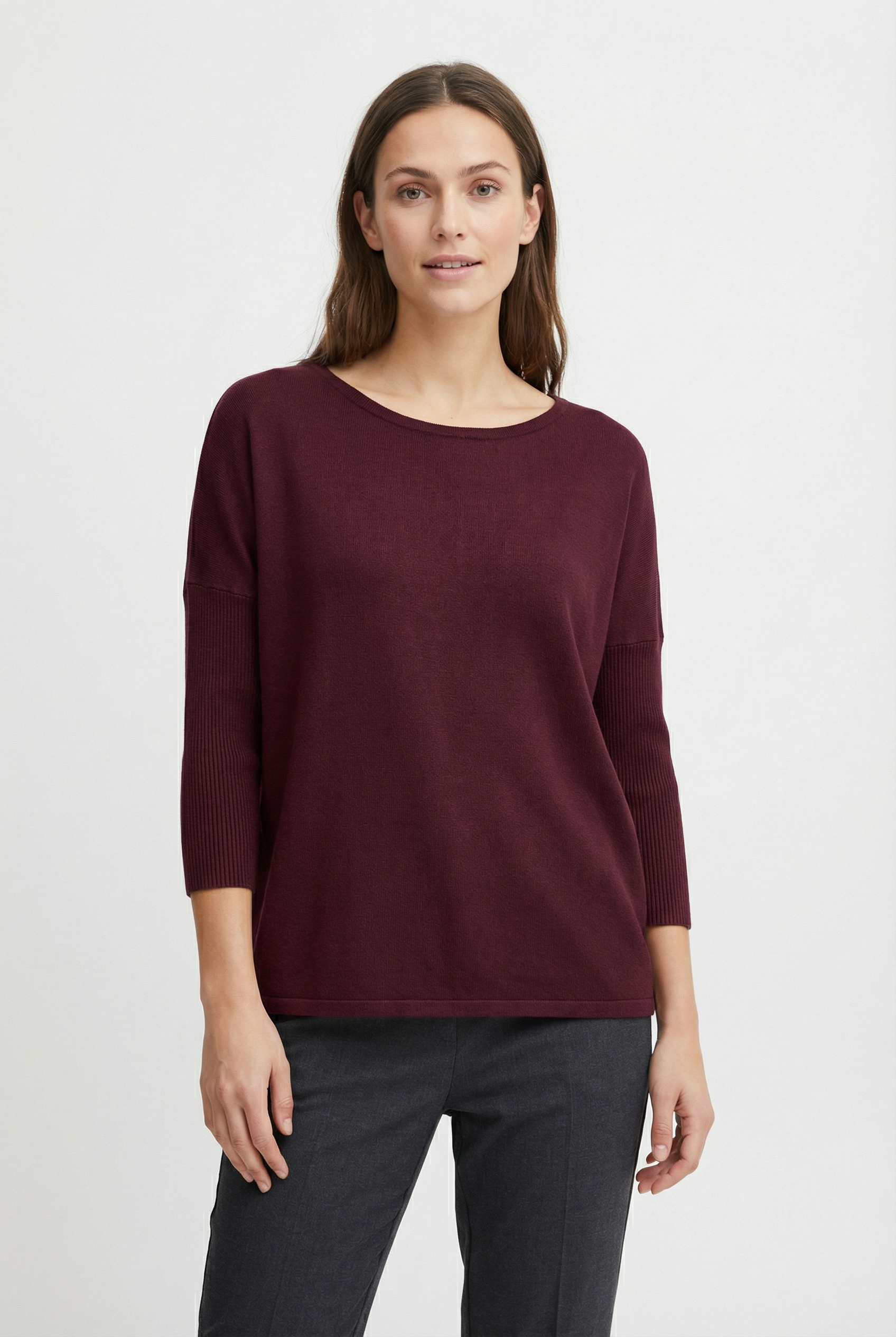 FREEQUENT Strickpullover "FQJONE-PU" mit 3/4 Armen