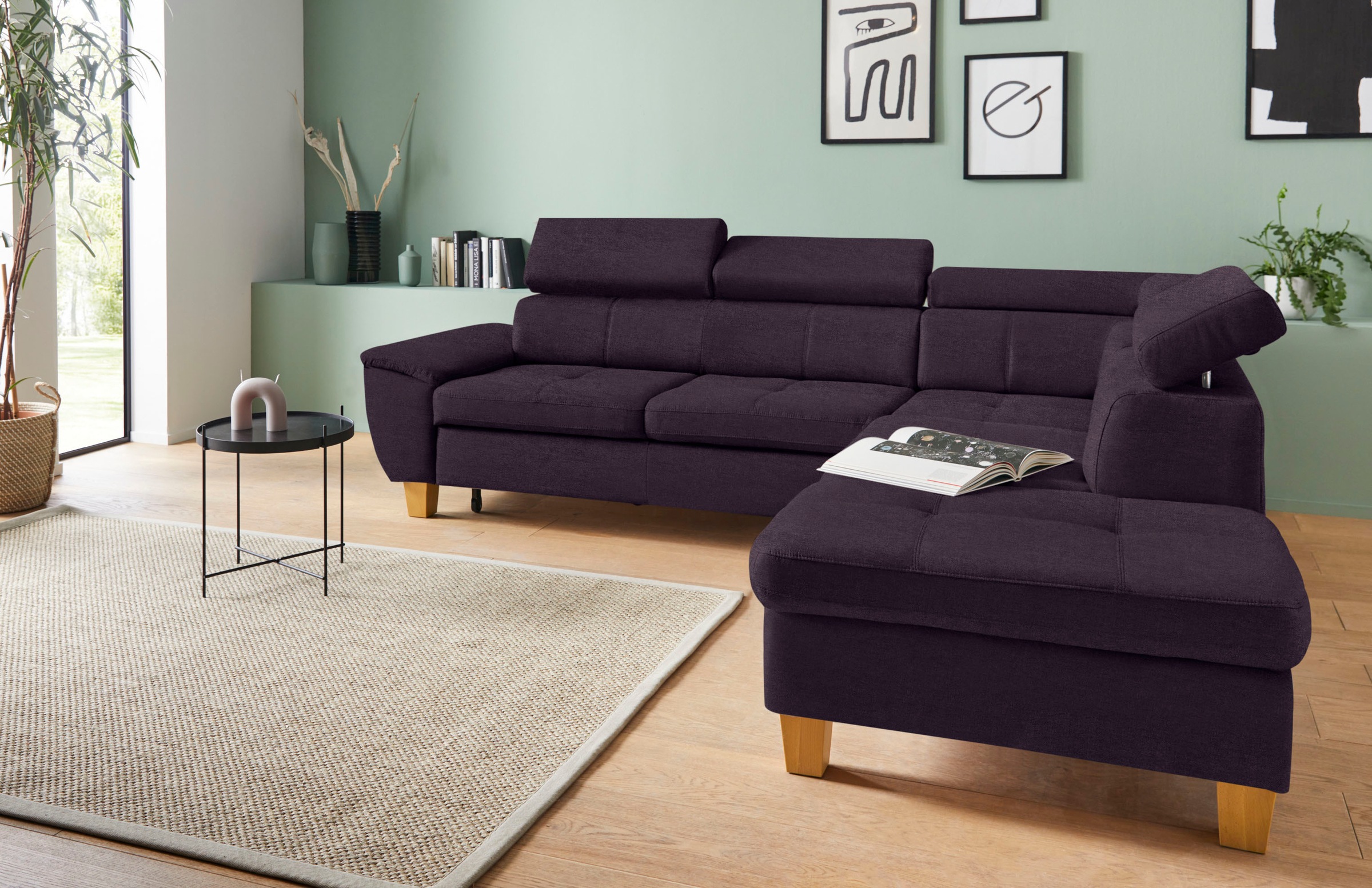 exxpo - sofa fashion Ecksofa "Enya, aufwendige Detailverarbeitung, hoher Si günstig online kaufen