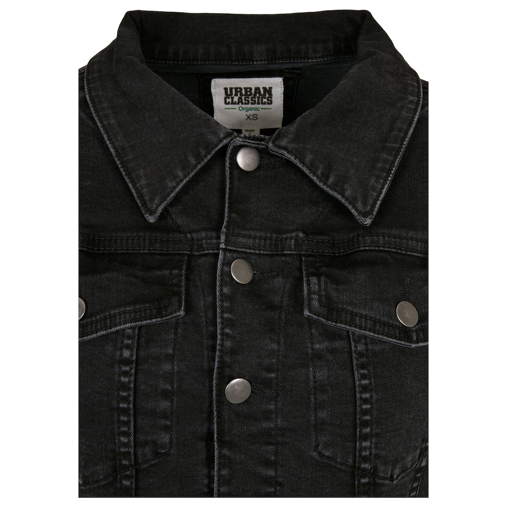 URBAN CLASSICS Jeansjacke »Urban Classics Damen Ladies Organic Denim Jacket«, (1 St.), ohne Kapuze