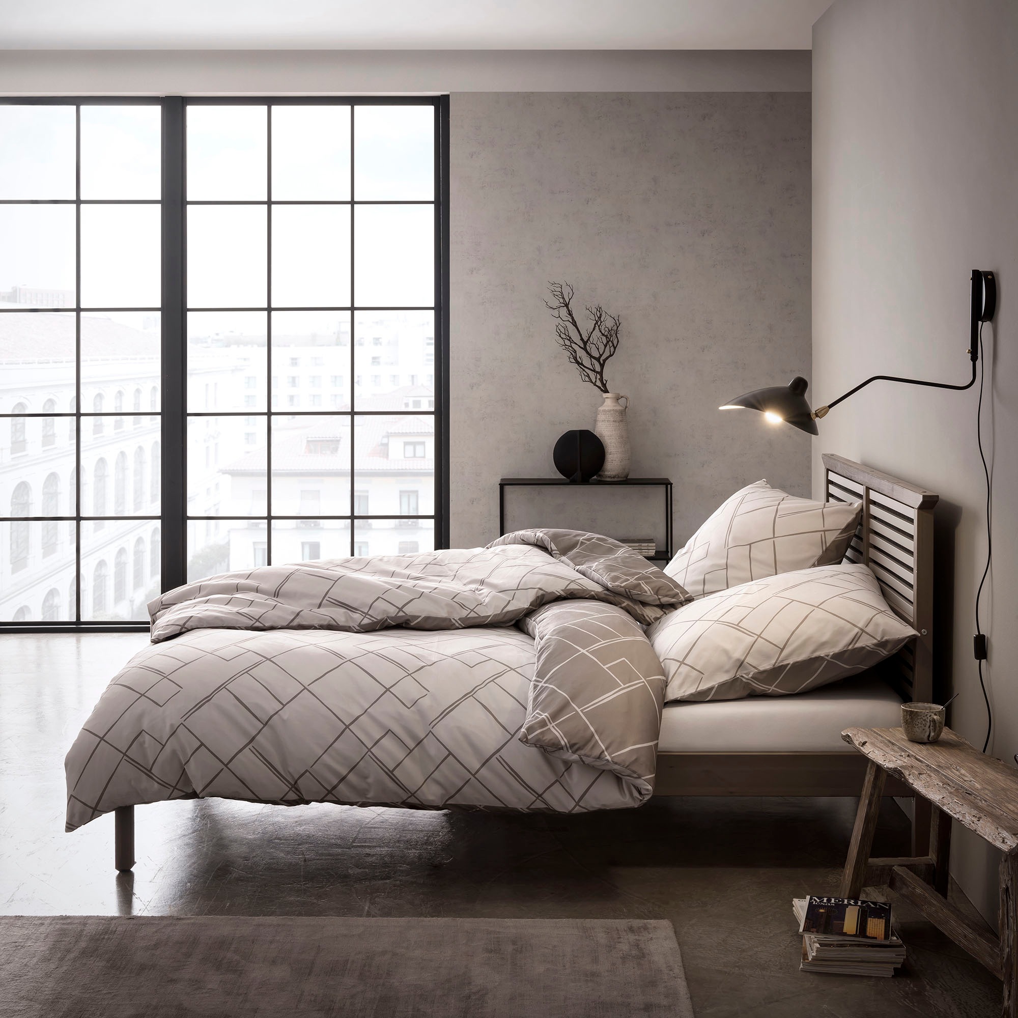 bugatti Bettwäsche »5257«, Mako-Satin, 100 % Baumwolle, pflegeleicht