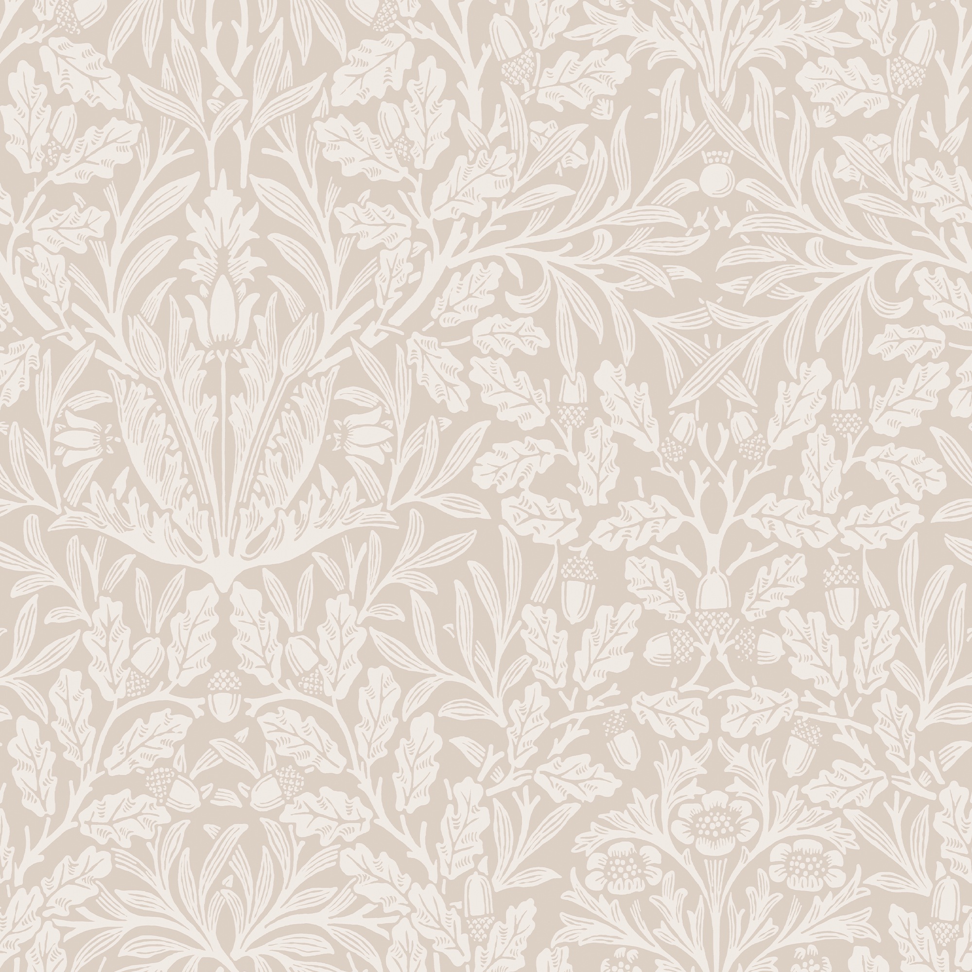 WILLIAM MORRIS AT HOME Vliestapete »Acorn« Motiv glatt Design Tapeten