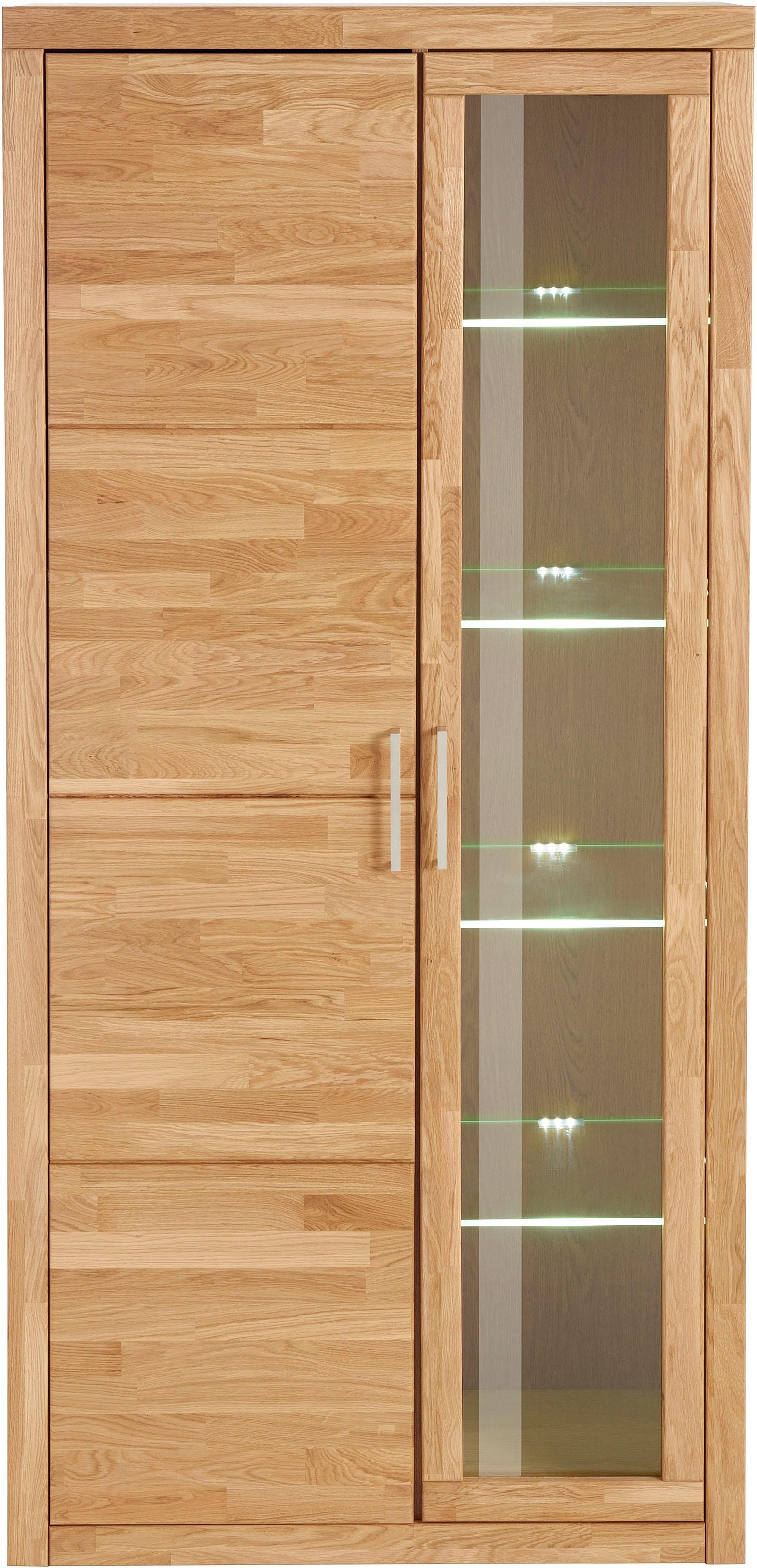 Home affaire Vitrine "Logo,190cm hoch,42 cm tief,Fronten Massivholz,10Fäche günstig online kaufen