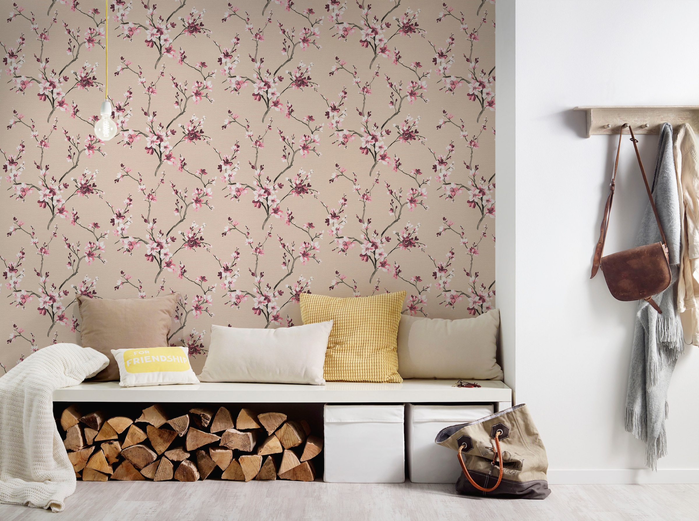 living walls BAUR Tapete | Lodge«, »Desert kaufen Vliestapete geblümt-floral-natürlich, Blumenoptik
