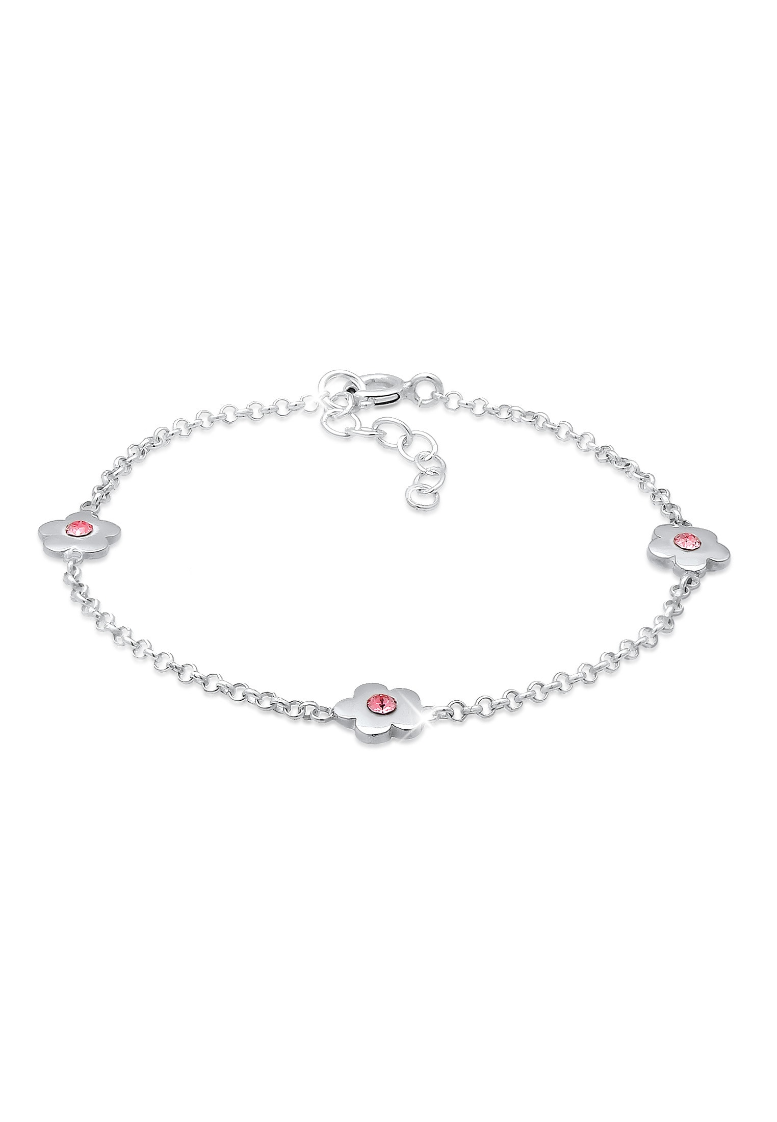 Elli Armband »Kinder Blumen Kristalle 925 Silber«