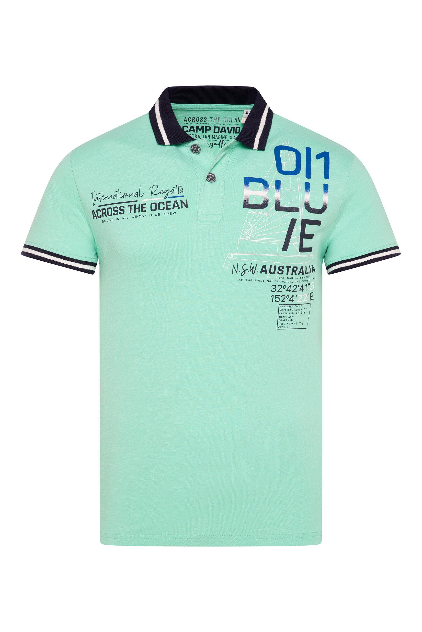 CAMP DAVID Poloshirt, aus Baumwolle