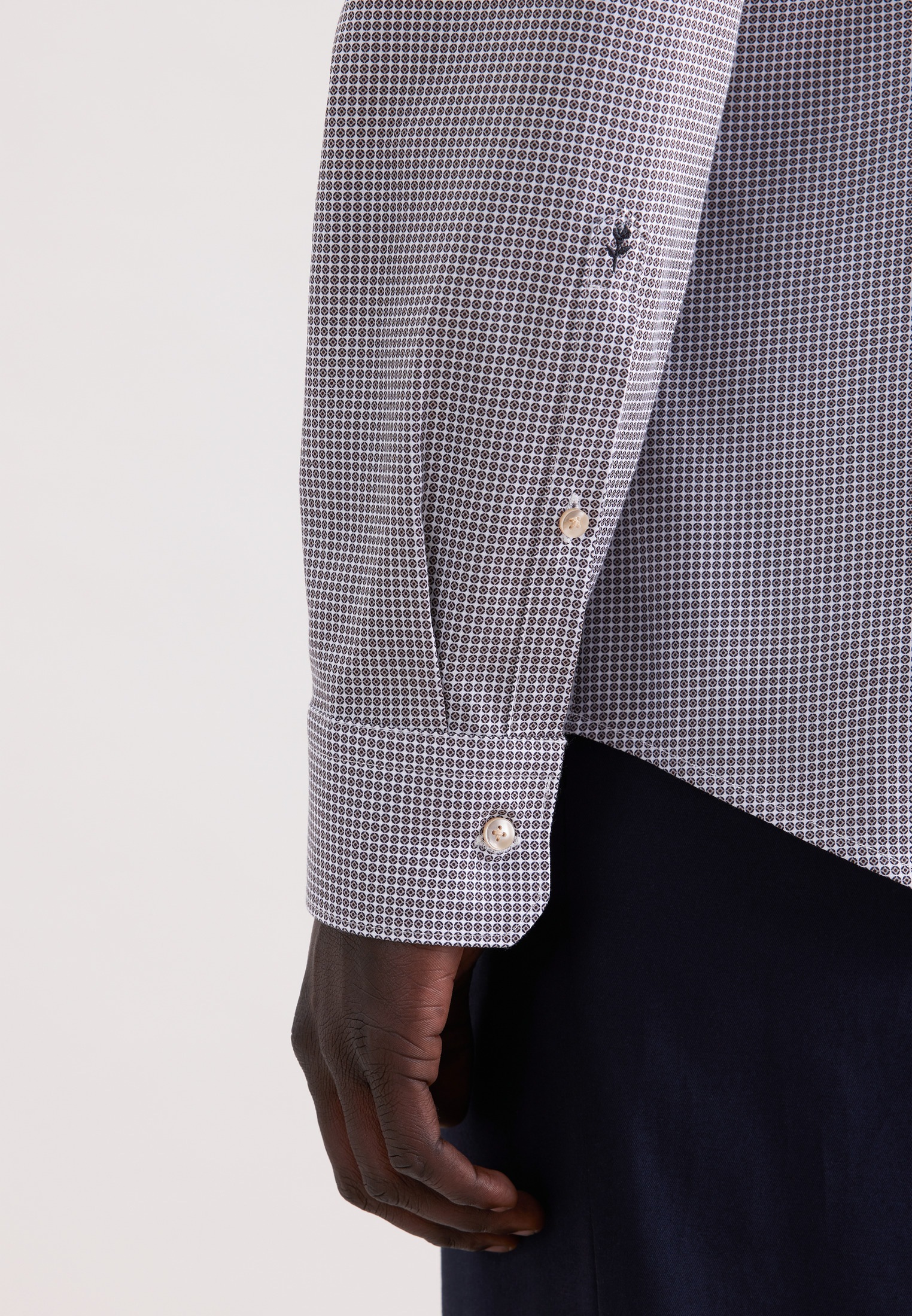 seidensticker Businesshemd "Schwarze Rose" X-Slim 1/1 Kentkragen Druck günstig online kaufen