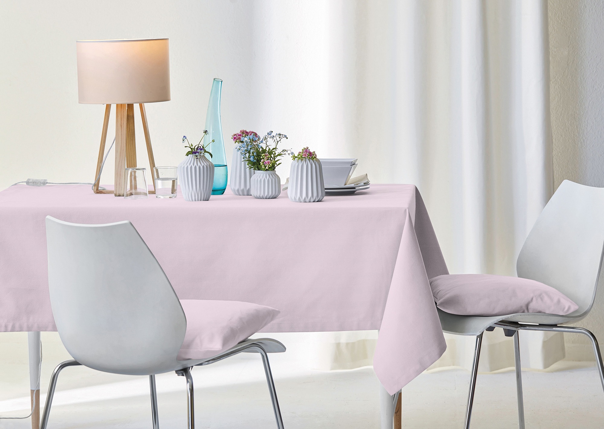 APELT Tischdecke "4362 Rips-Uni" Wasser- und Schmutzabweisend günstig online kaufen