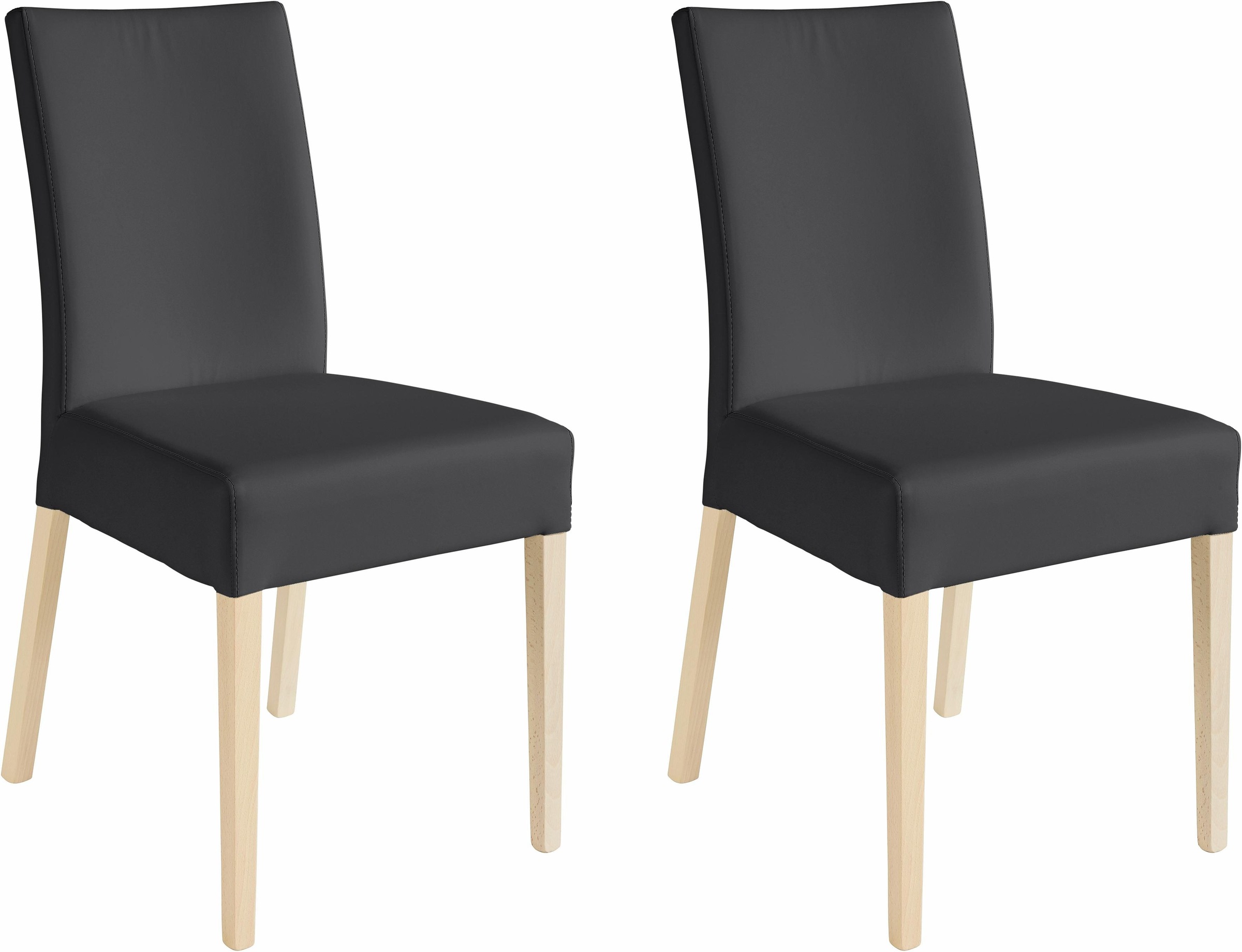 Home affaire 4-Fußstuhl "Umag" (Set) 2 Stk.Sitz und Rücken gepolstert günstig online kaufen