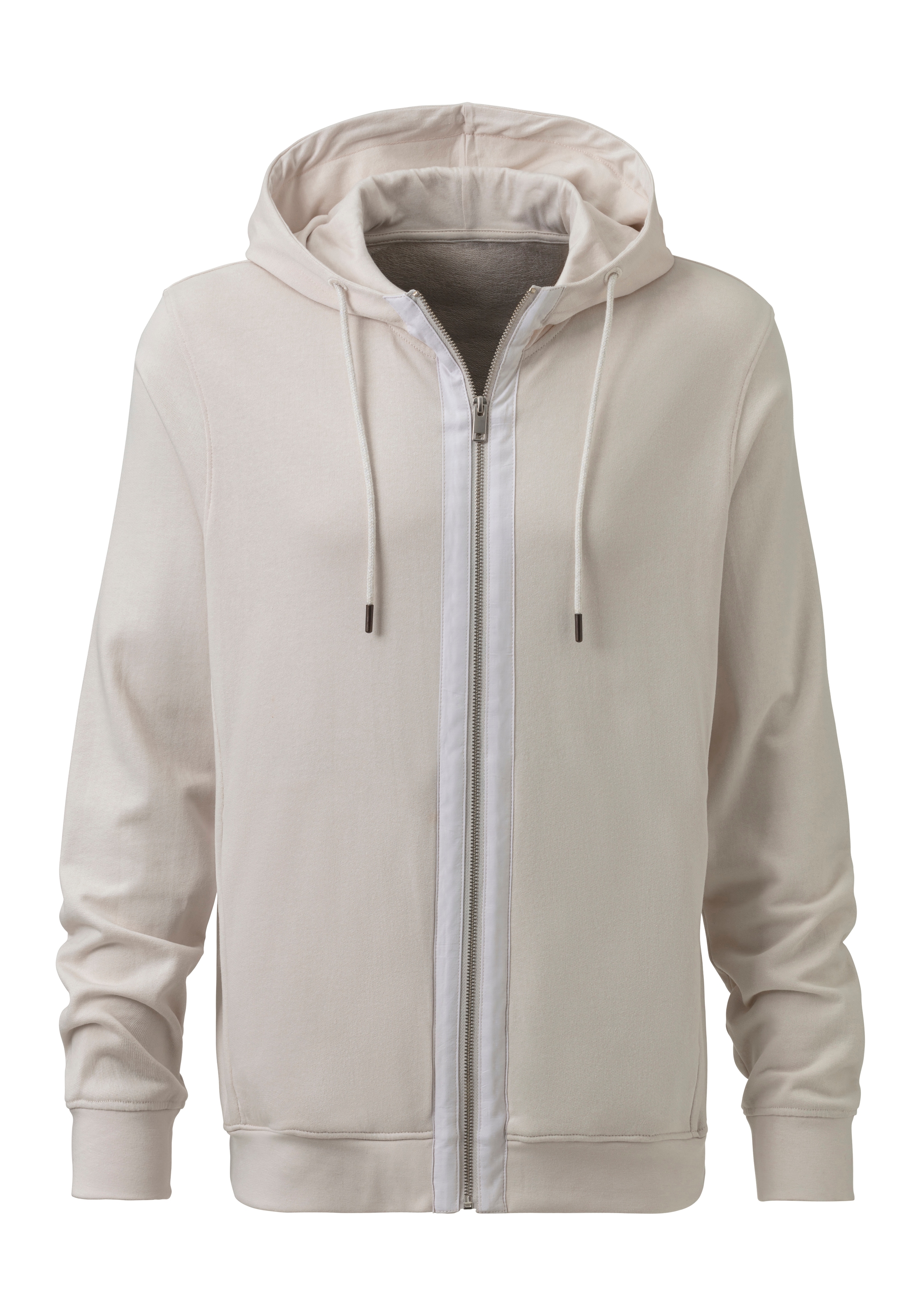 AUTHENTIC LE JOGGER Kapuzensweatjacke, Sweatjacke mit Eingrifftaschen aus Baumwoll-Mix