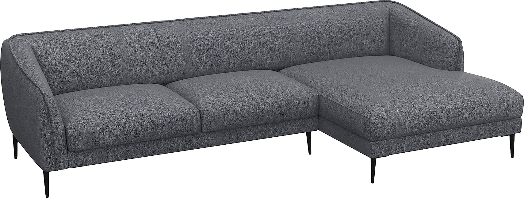 FLEXLUX Ecksofa »Belle Designsofa, L-Form, B/T 288/149 cm«, Skandinavisches Design, In hochwertiger Verarbeitung