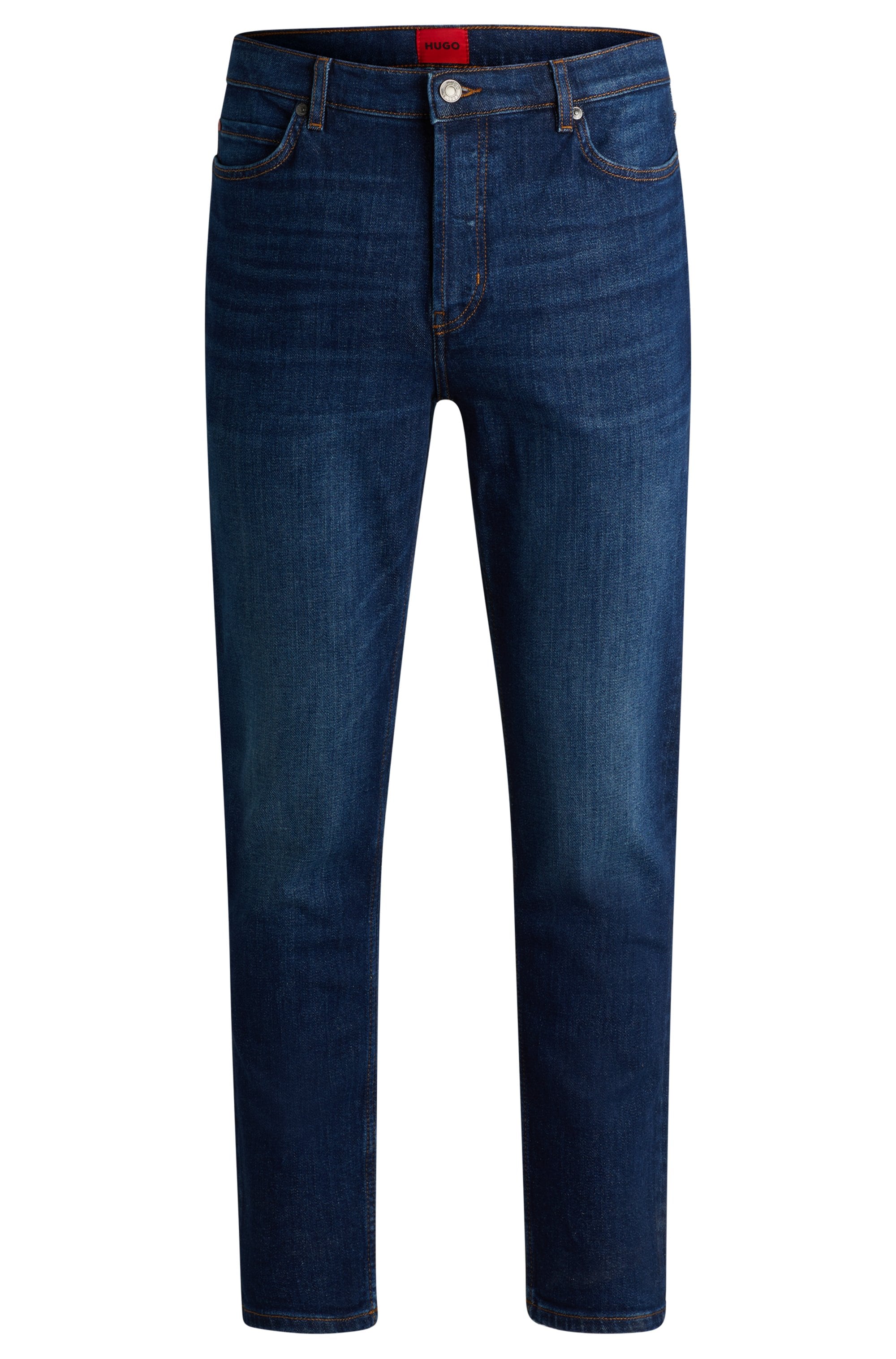 HUGO Tapered-fit-Jeans »HUGO 634« aus Stretch-Denim, mit Knopfleiste