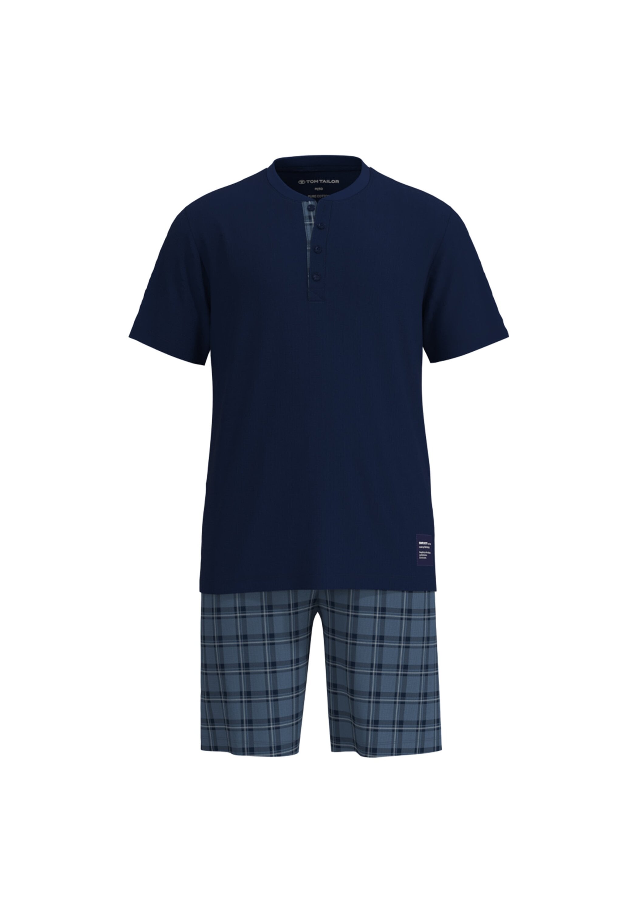 TOM TAILOR Schlafanzug "Pyjama Shorty 4-Knopfverschluss" günstig online kaufen