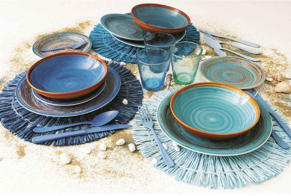 Villa d'Este Besteck-Set »Ocean«, (Set, 24 tlg.), Essbesteck-Set, mattiert