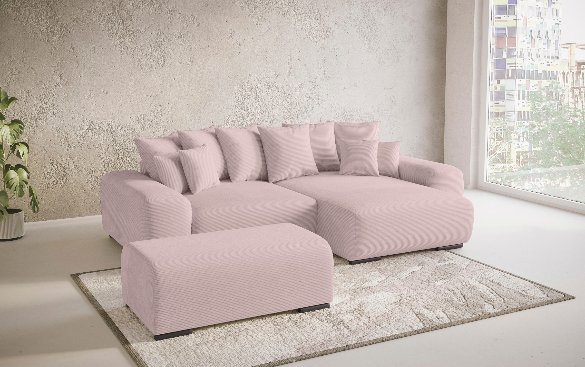 Mr. Couch Polsterecke »Sundance II«, Dauerschläfer mit EasyBett-Schlaffunktion, Bettkasten