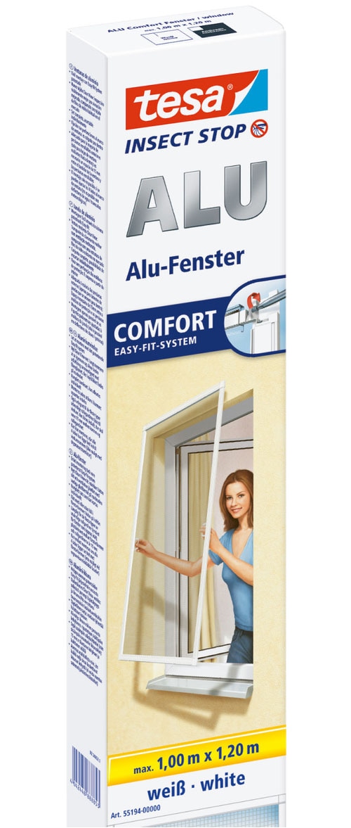 tesa Insektenschutz-Fensterrahmen "Insect Stop ALU Comfort Fliegengitter fü günstig online kaufen