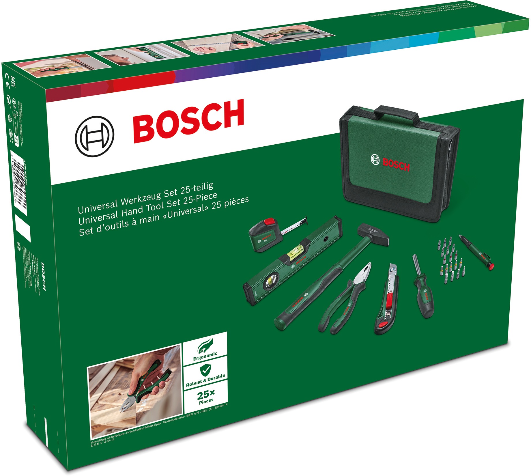 Bosch Home & Garden Werkzeugset »Universal Werkzeug Set«, 25-teilig