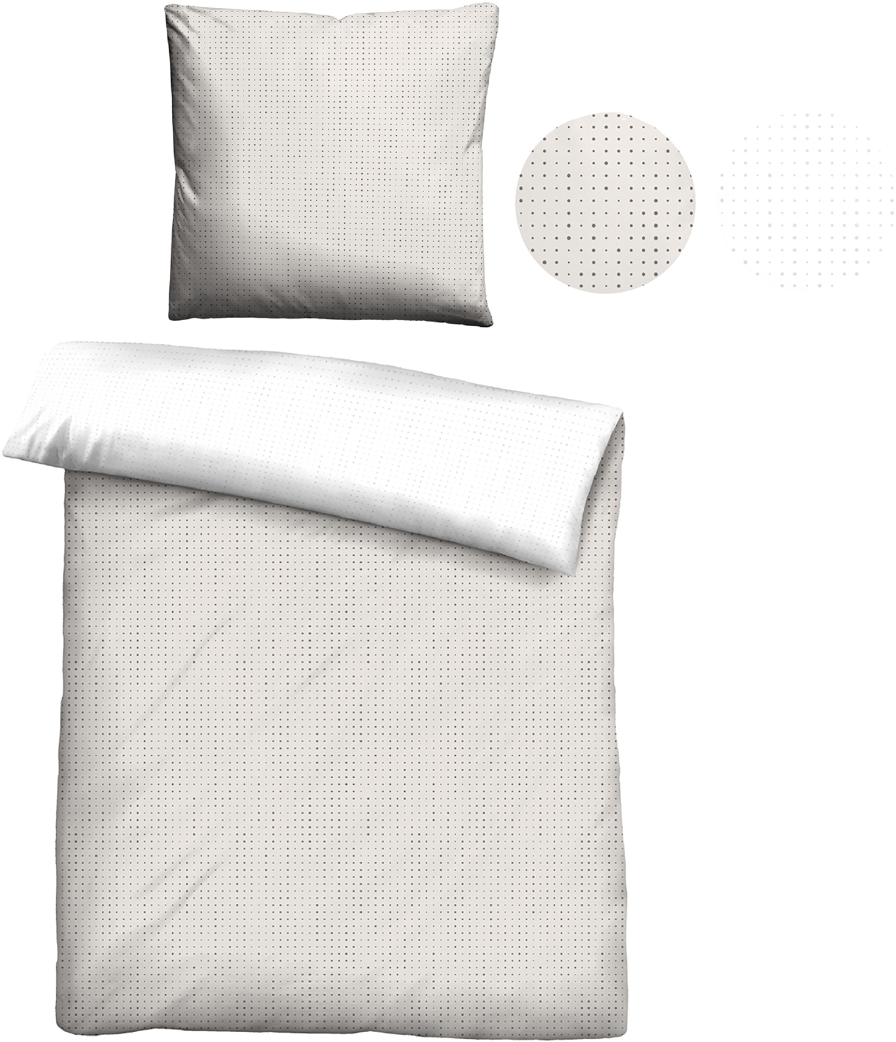 Thumbnail - Biberna Wendebettwäsche "Combinate in Gr. 135x200, 155x220 oder 200x200 cm" 2 Stk. Bettwäsche aus Baumwolle, zeitlose Be...