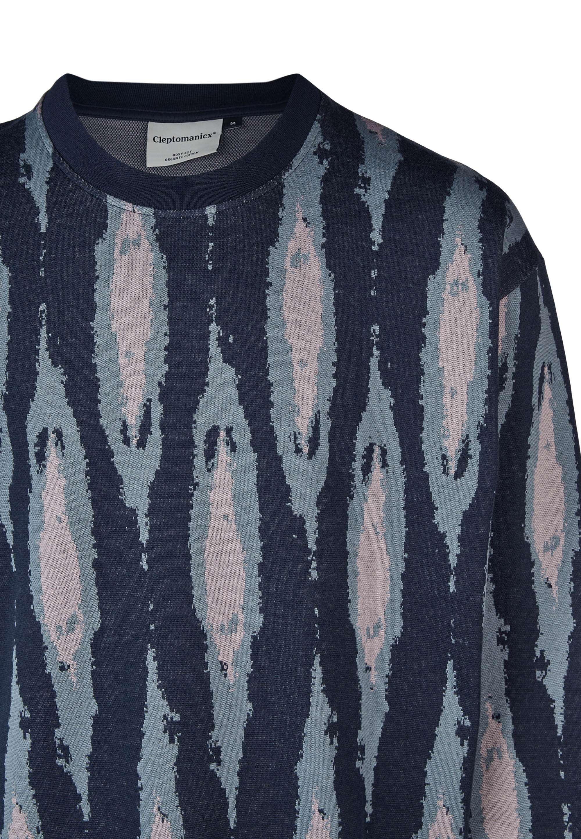 Cleptomanicx Strickpullover »Boxy Crewneck Scratch Crew«, mit lockerem Schnitt
