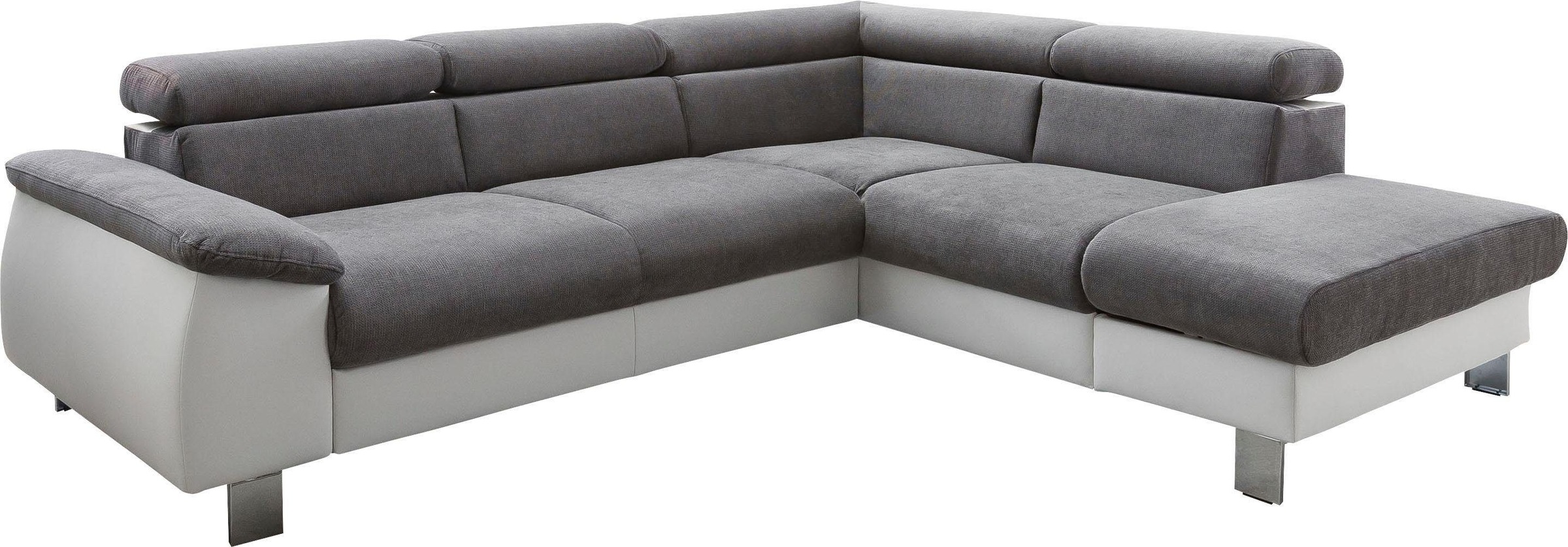 COTTA Ecksofa "Komaris L-Form, B: 249 cm" mit Kopfteilverstellung, optional günstig online kaufen