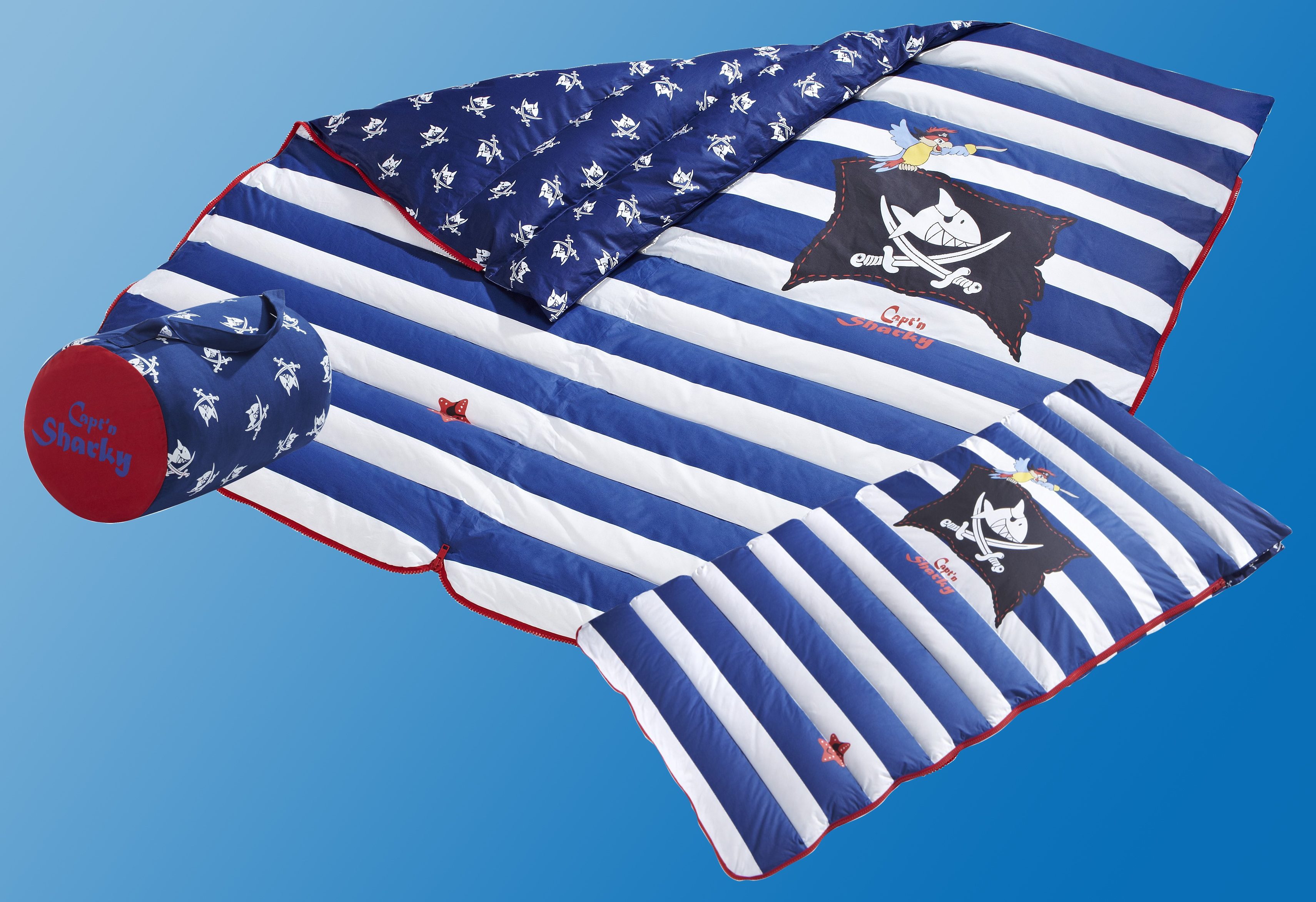 Otto Keller Daunenschlafsack & Daunenbettdecke "Captn Sharky"