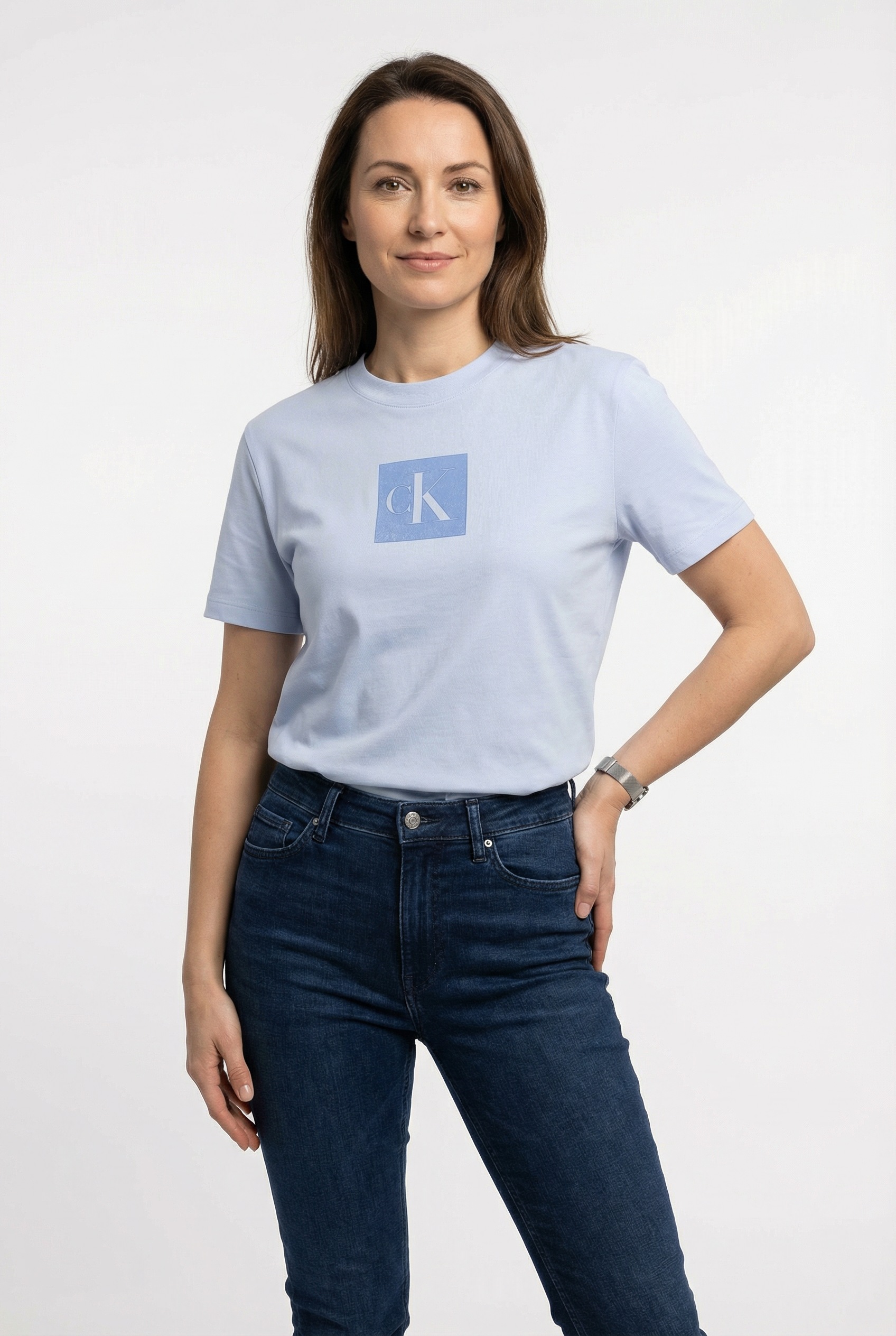 Calvin Klein Jeans T-Shirt "CLASSIC FIT MONOGRAM TEE" Regular fit mit Rundh günstig online kaufen