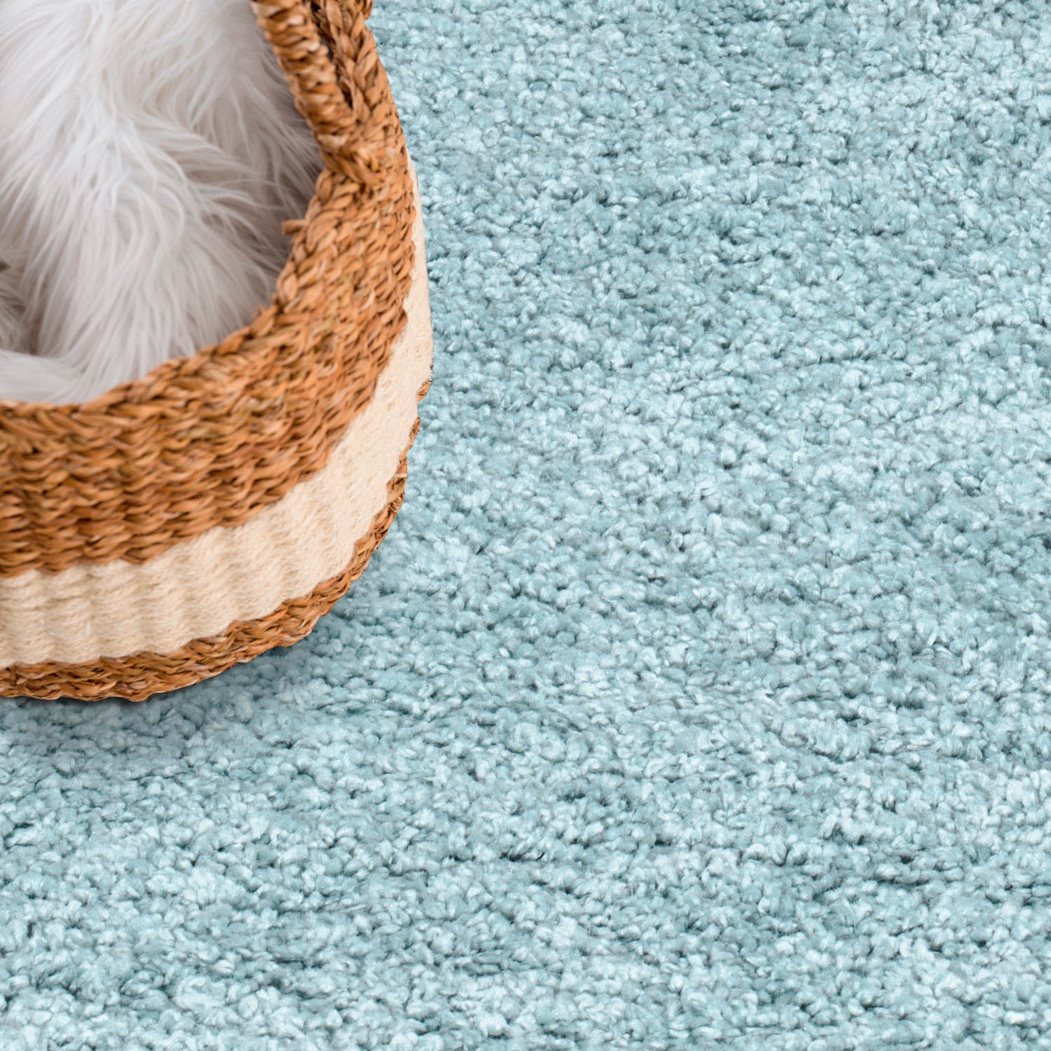 Carpet City Hochflor-Teppich »City Shaggy«, rund, Teppich Einfarbig Uni, besonders flauschig-weich