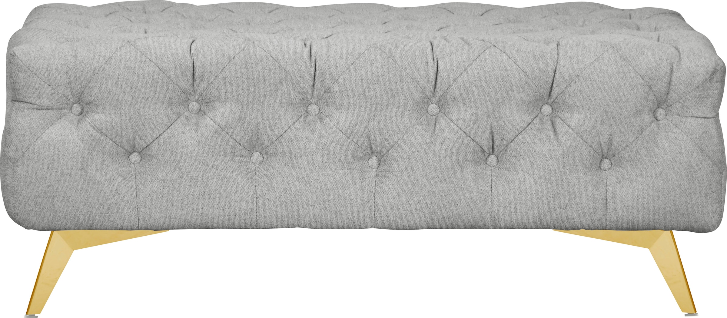 Home affaire Polsterhocker "Amaury" Chesterfield-Optik, Breite 120cm, Fußfa günstig online kaufen