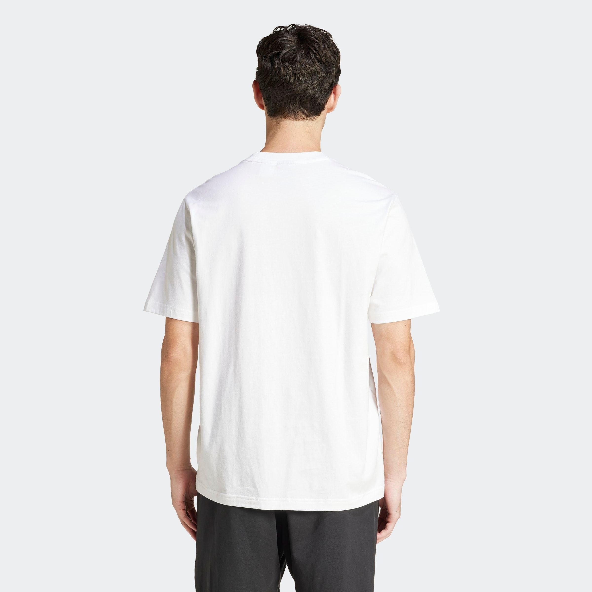Thumbnail - adidas Sportswear T-Shirt "ESSENTIALS LINEAR SINGLE JERSEY" überschnittene Schultern, Kurzarmdesign, aus Baumwolljersey