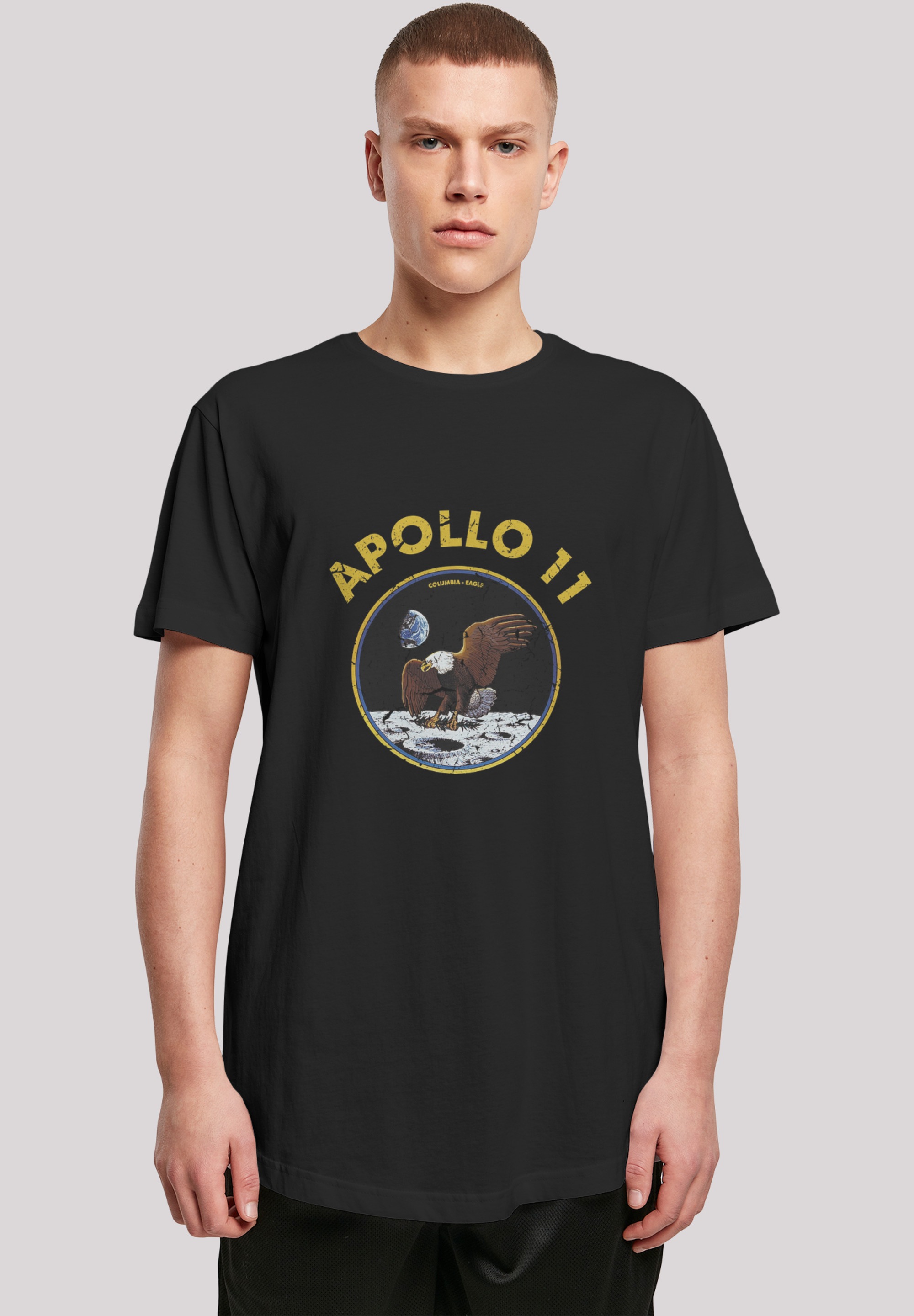 F4NT4STIC T-Shirt »NASA Classic Mondlandung Black«, Herren,Premium Merch,Lang,Longshirt,Bedruckt
