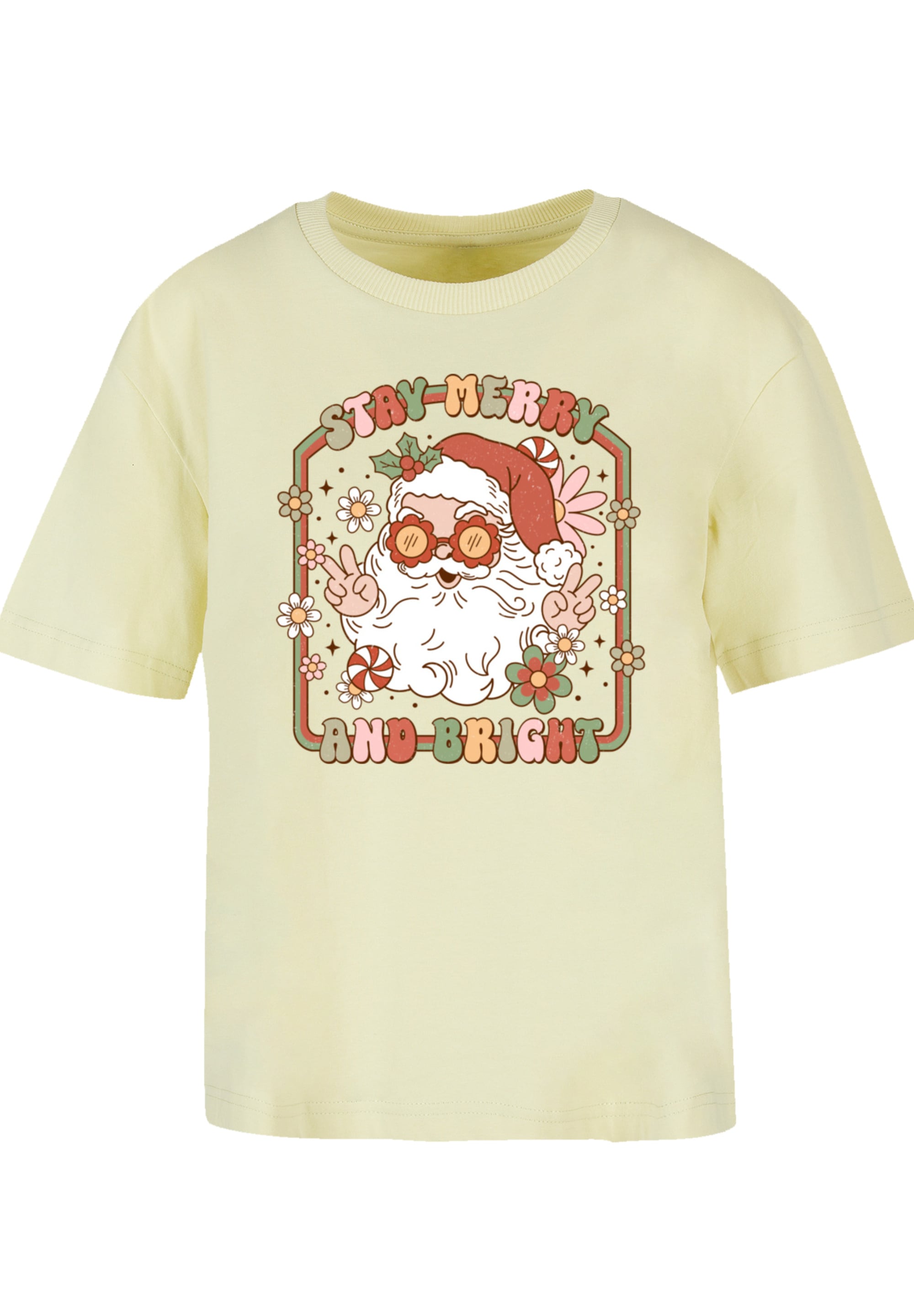 F4NT4STIC T-Shirt "Stay Merry And Bright Hippie Santa", Premium Qualität, W günstig online kaufen