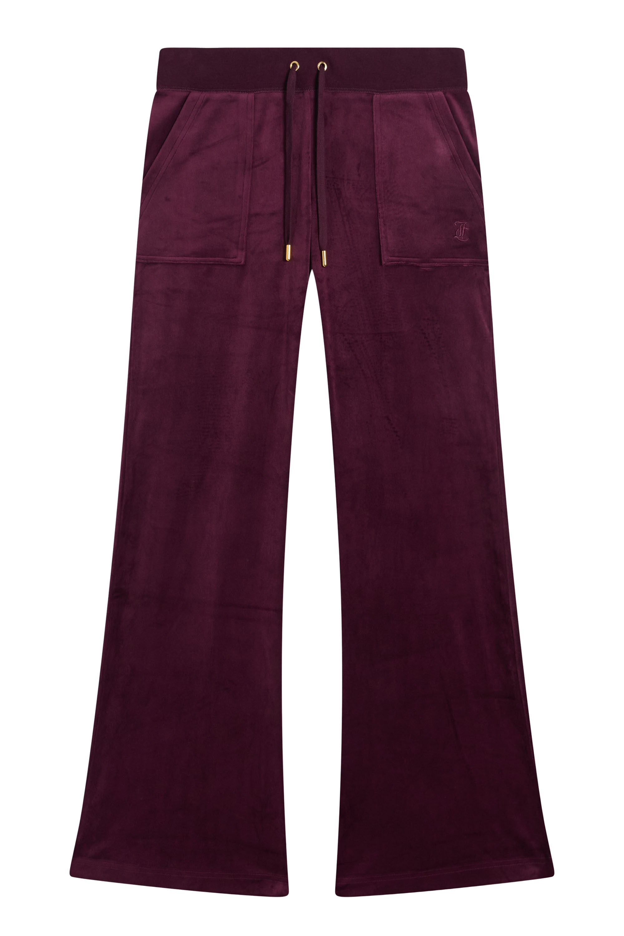 Juicy Couture "LAYLA LOW RISE POCKET GOLD HARDWARE Damen" Trainingshose Damen, Sweathose, Velour, Jogginghose mit Glitzer, Sale