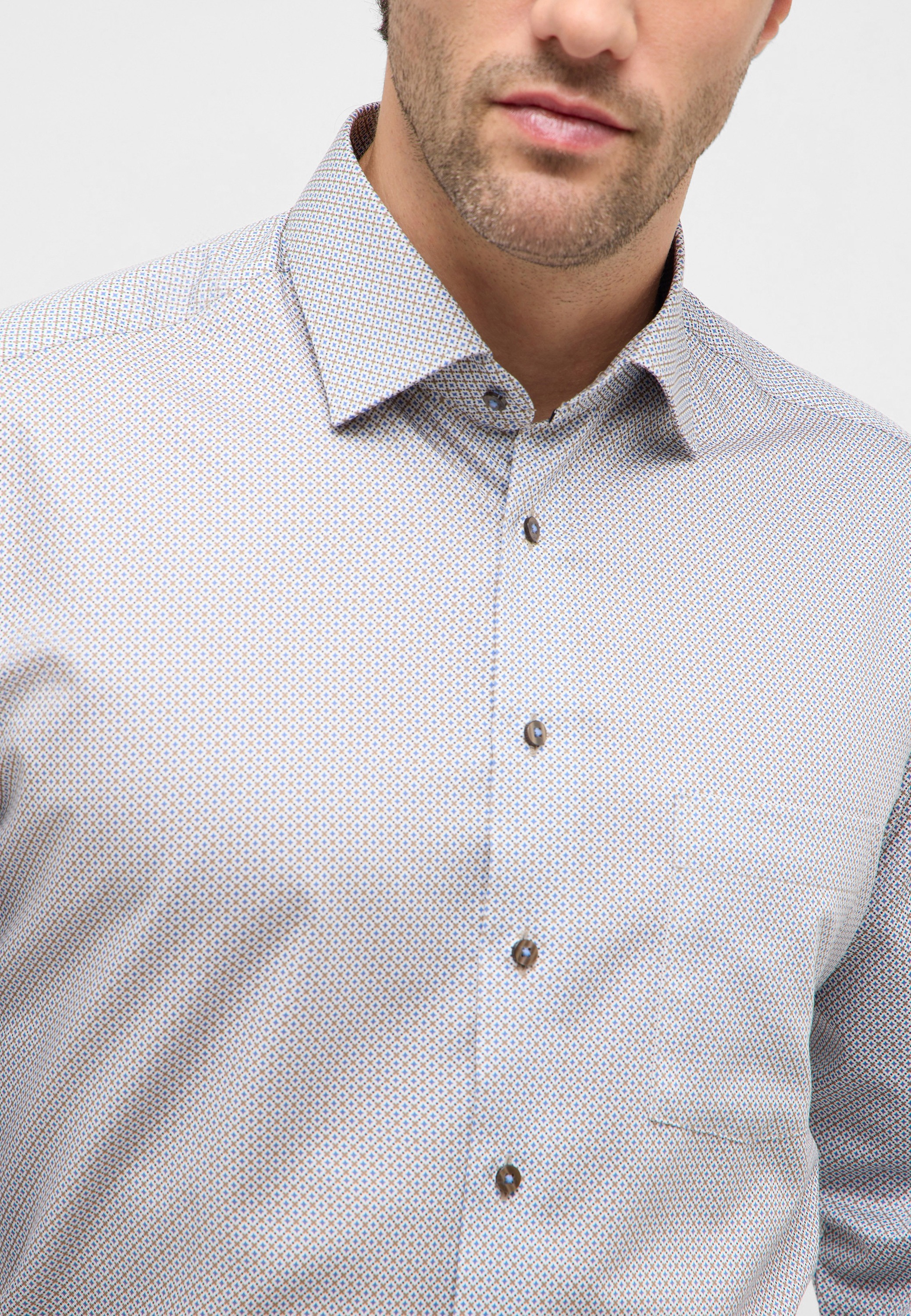 Thumbnail - Eterna Langarmhemd "MODERN FIT" NON IRON (bügelfrei)