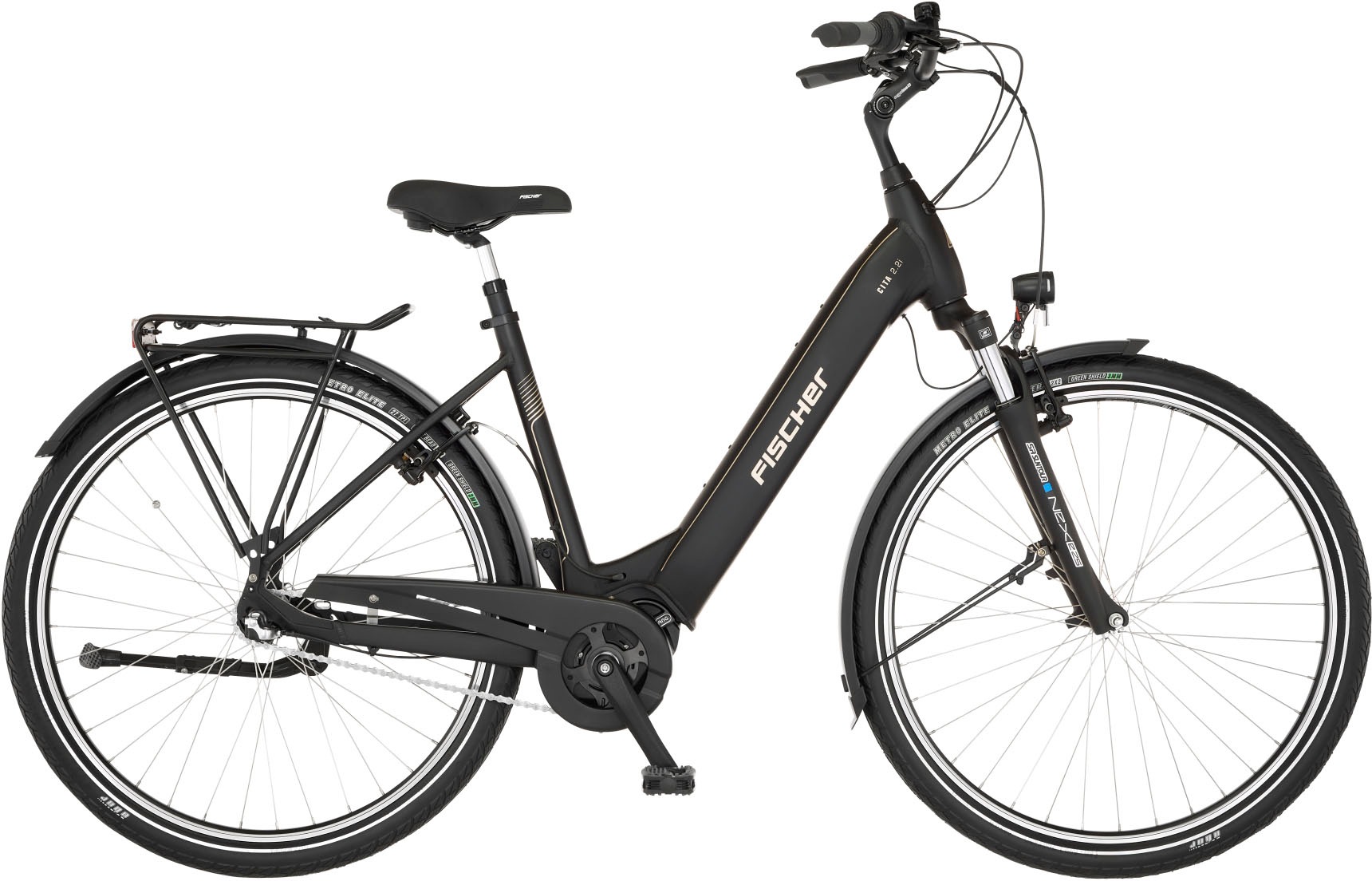 FISCHER Fahrrad E-Bike "CITA 2.2I 522", 3 Gang, Shimano, Nexus, Mittelmotor 250 W, (Schloss), Pedelec, Elektrofahrrad fü