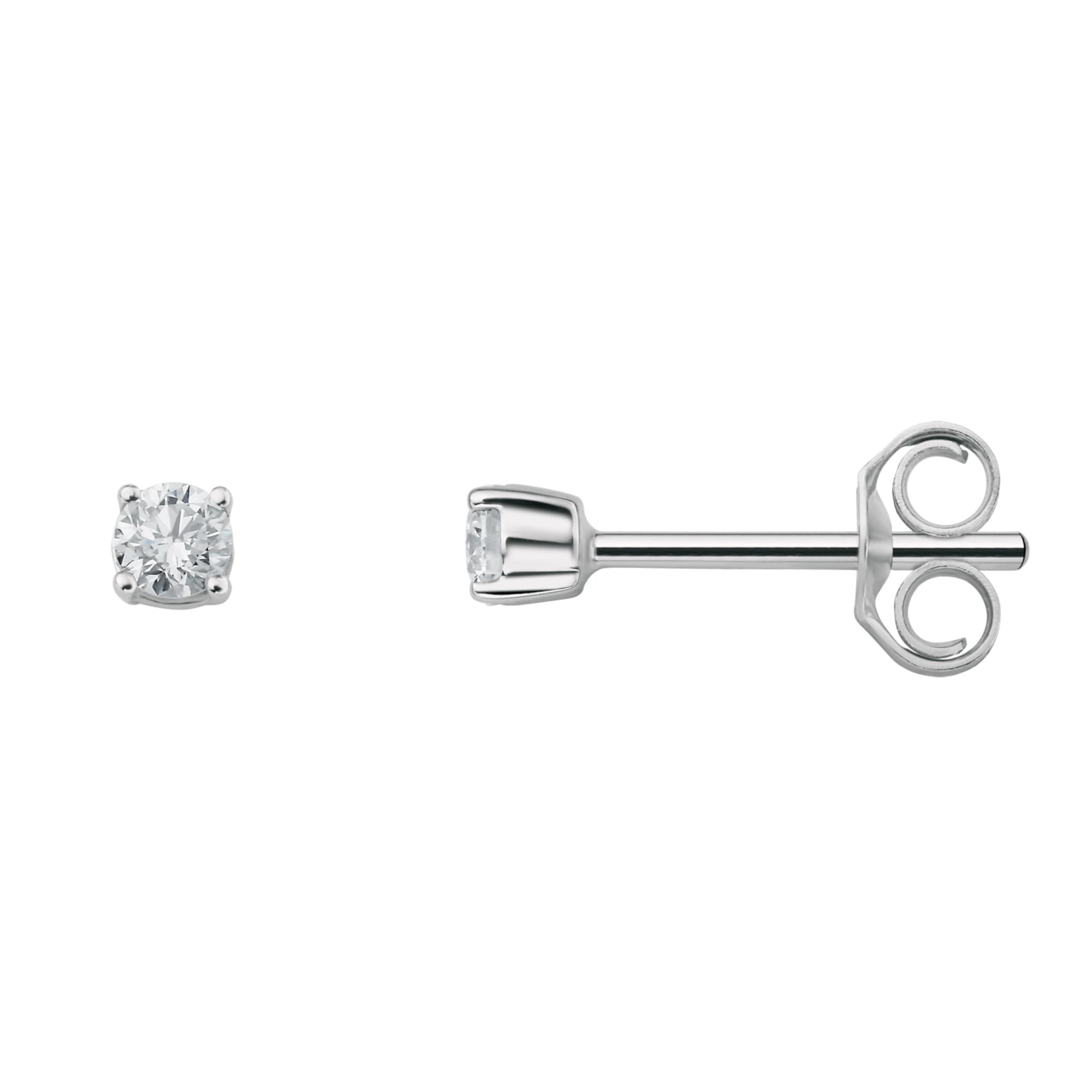 Paar Ohrhänger »0.15 ct Diamant Brillant Ohrringe Ohrstecker aus 950 Platin«, Damen...