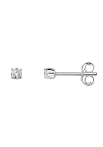 Paar Ohrhänger »0.15 ct Diamant Brillant Ohrringe Ohrstecker aus 950 Platin«