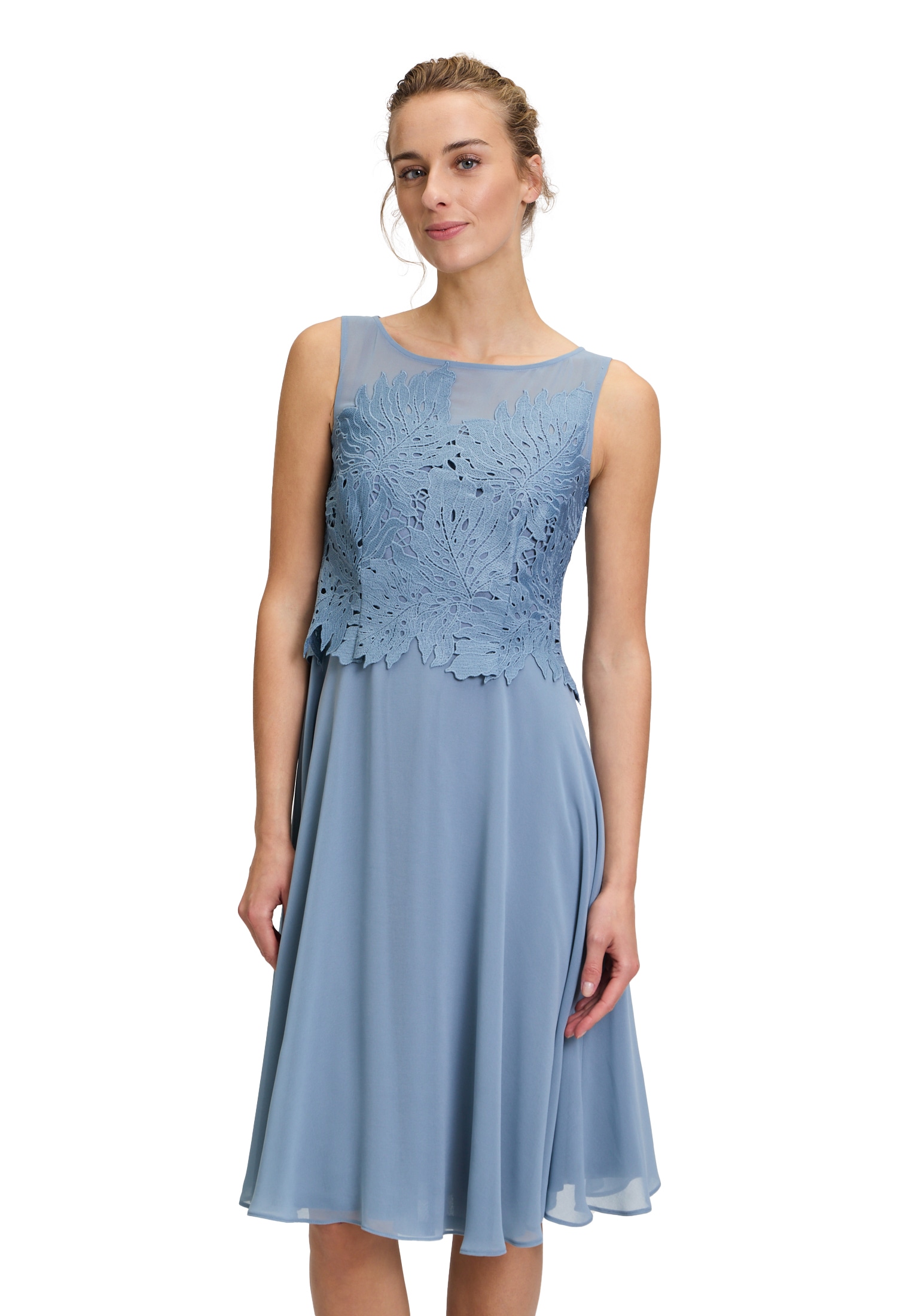 Vera Mont Chiffonkleid "Vera Mont Chiffonkleid mit Stickerei", Stickerei