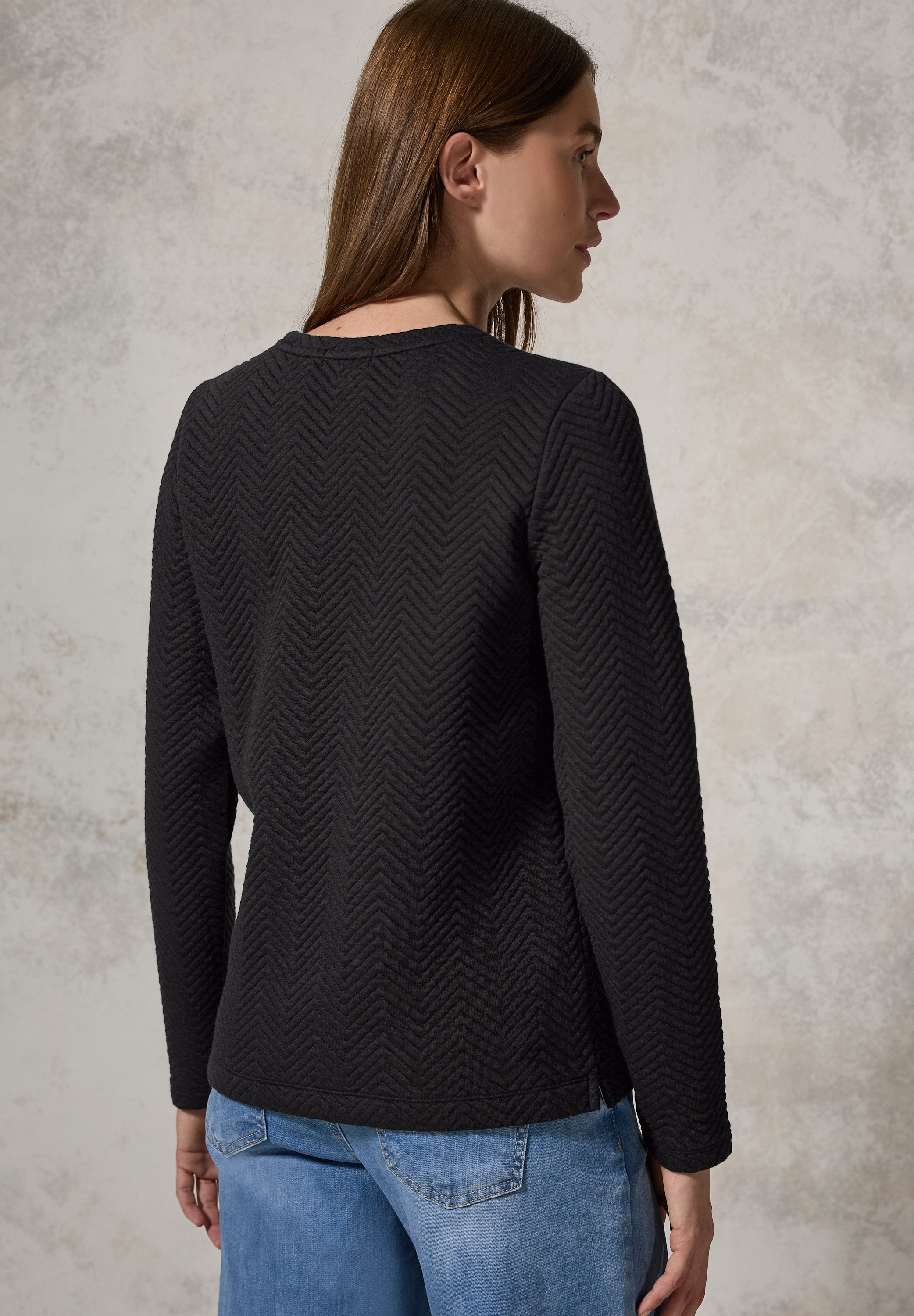 Cecil Langarmshirt, mit Rundhalsausschnitt