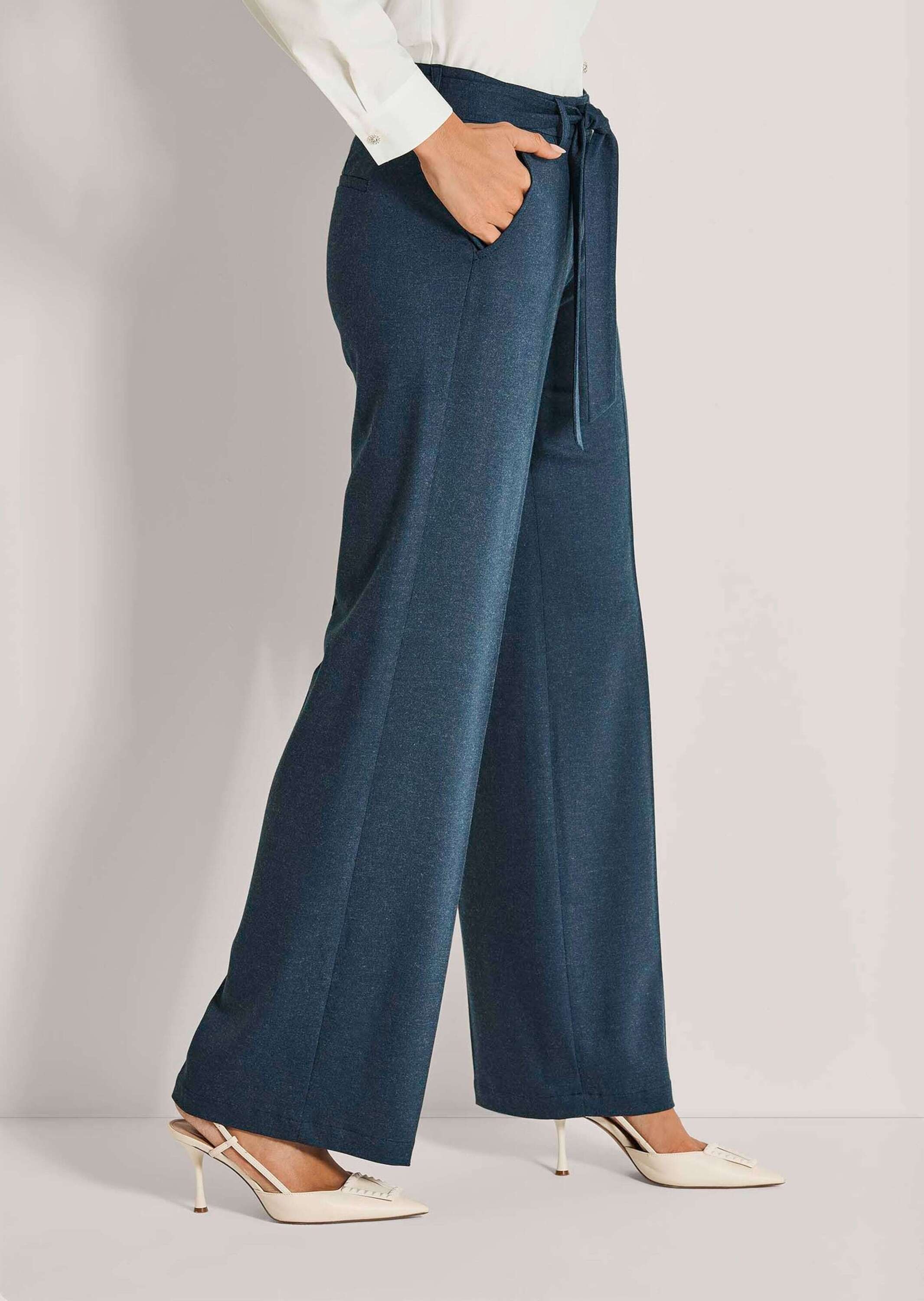 MADELEINE Stoffhose »Hose Weite Palazzohose mit Bindeband«  Hose mit Bindeband
