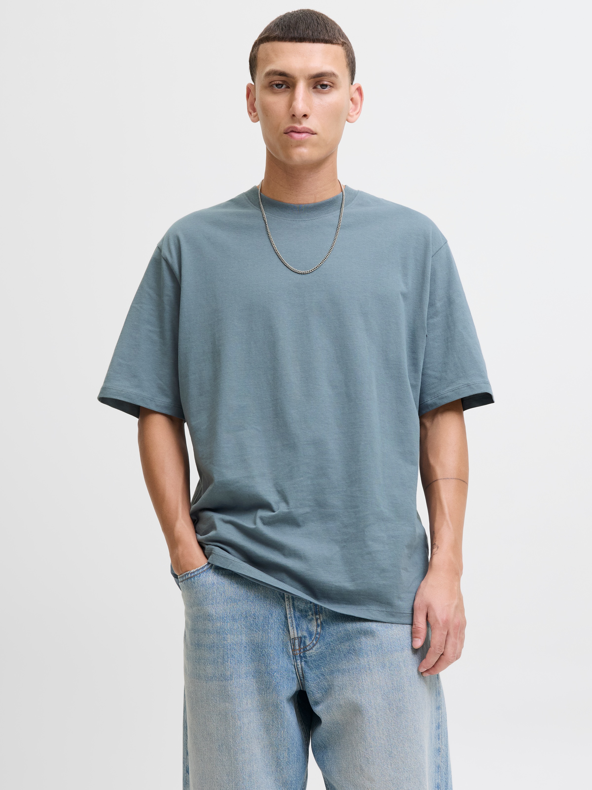 Jack & Jones Oversize-Shirt "JJEBRADLEY Oversize T-Shirt mit klassischem Ru günstig online kaufen
